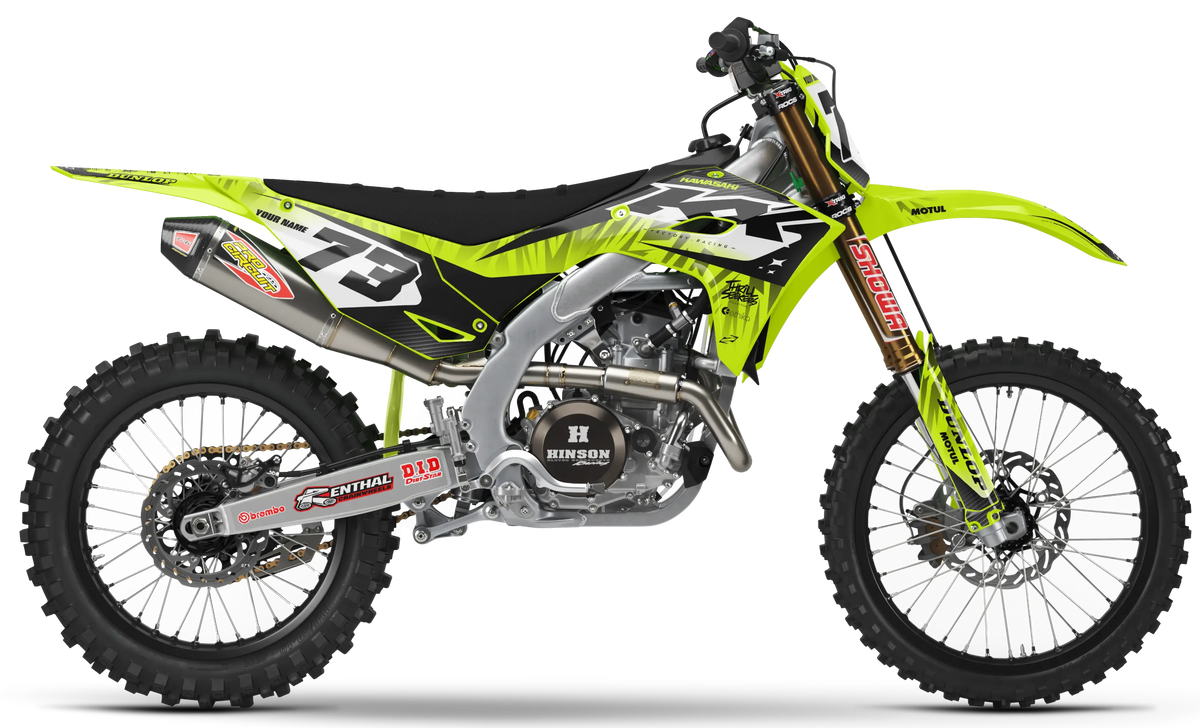 Kawasaki Graphics Kit - BUZZ | Vivid Yellow  GRAPHIC KIT 