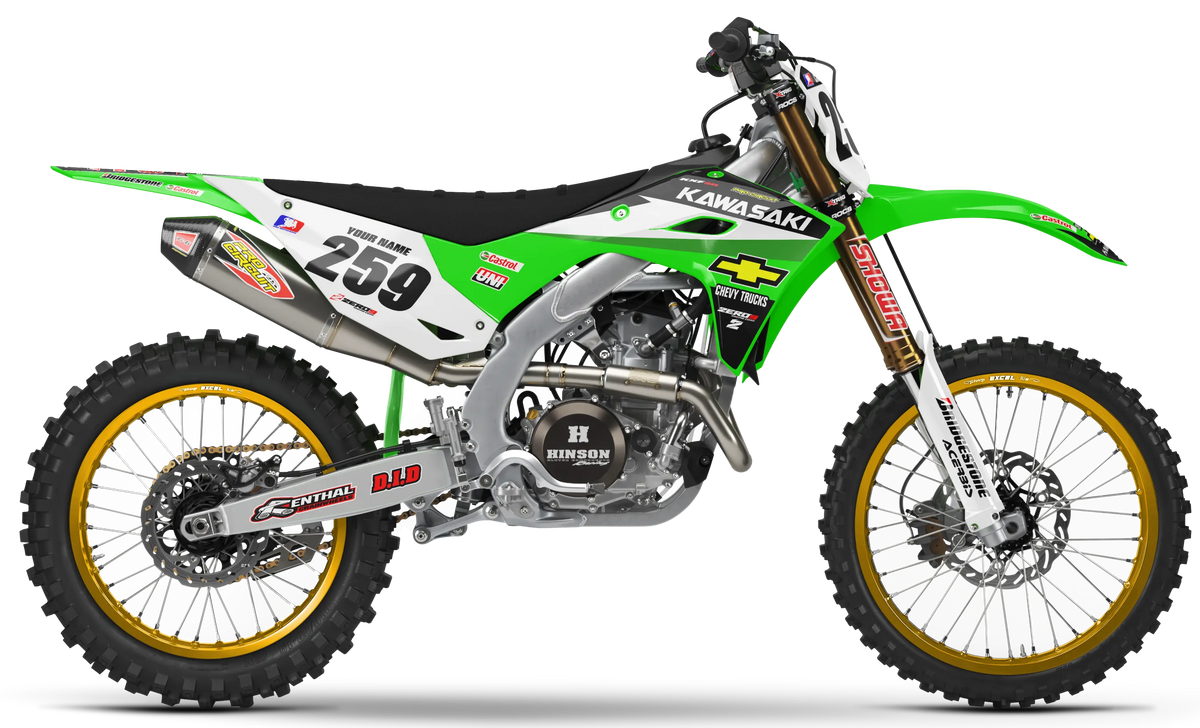 Kawasaki Graphics Kit - CHEVY TRUCKS | Green  GRAPHIC KIT 