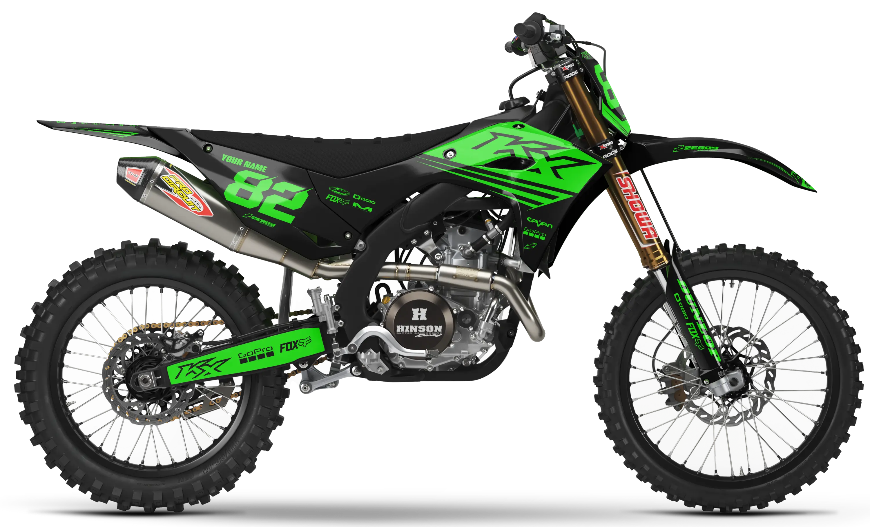 Kawasaki Graphics Kit - EDGE | Black  GRAPHIC KIT 
