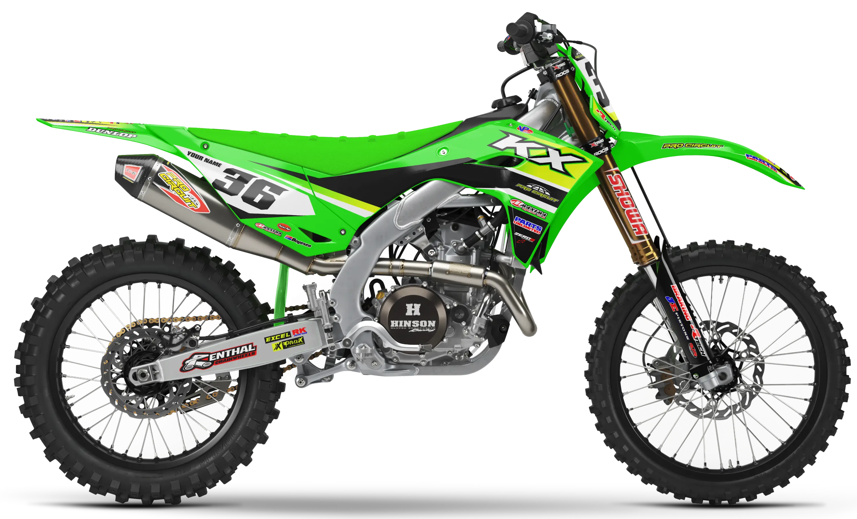 Kawasaki Graphics Kit - ELEMENT | Green  GRAPHIC KIT 