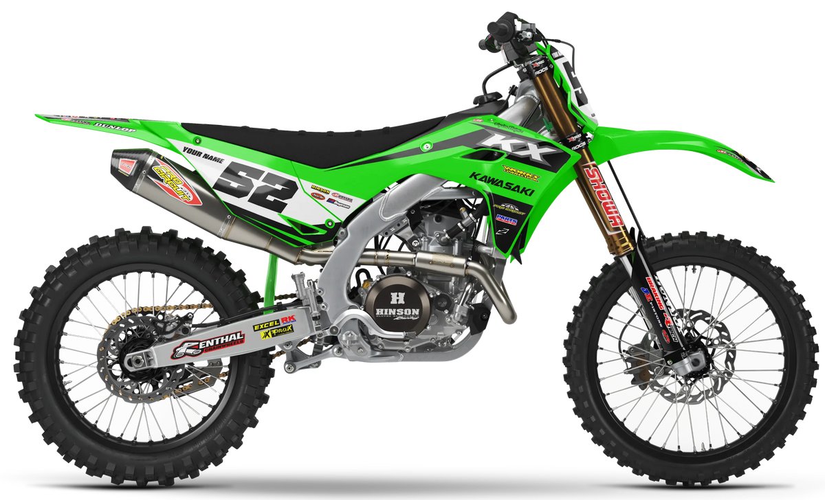 Kawasaki Graphics Kit - FAZE | Green  GRAPHIC KIT 