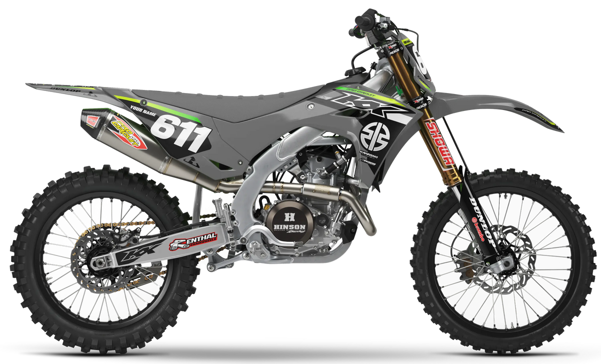 Kawasaki Graphics Kit - MACH | Grey  GRAPHIC KIT 