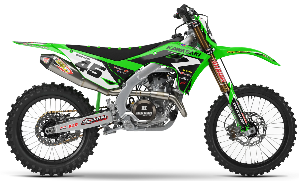 Kawasaki Graphics Kit - RACE | Green  GRAPHIC KIT 