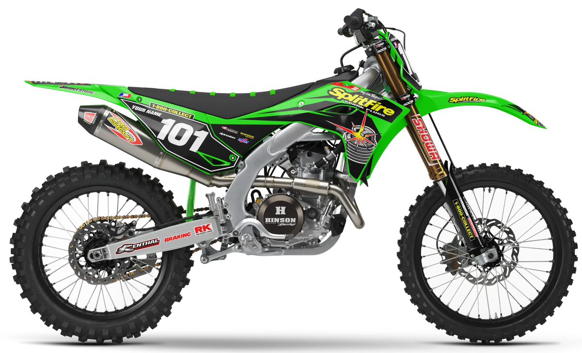 Kawasaki Graphics Kit - SPLITFIRE | Green  GRAPHIC KIT 
