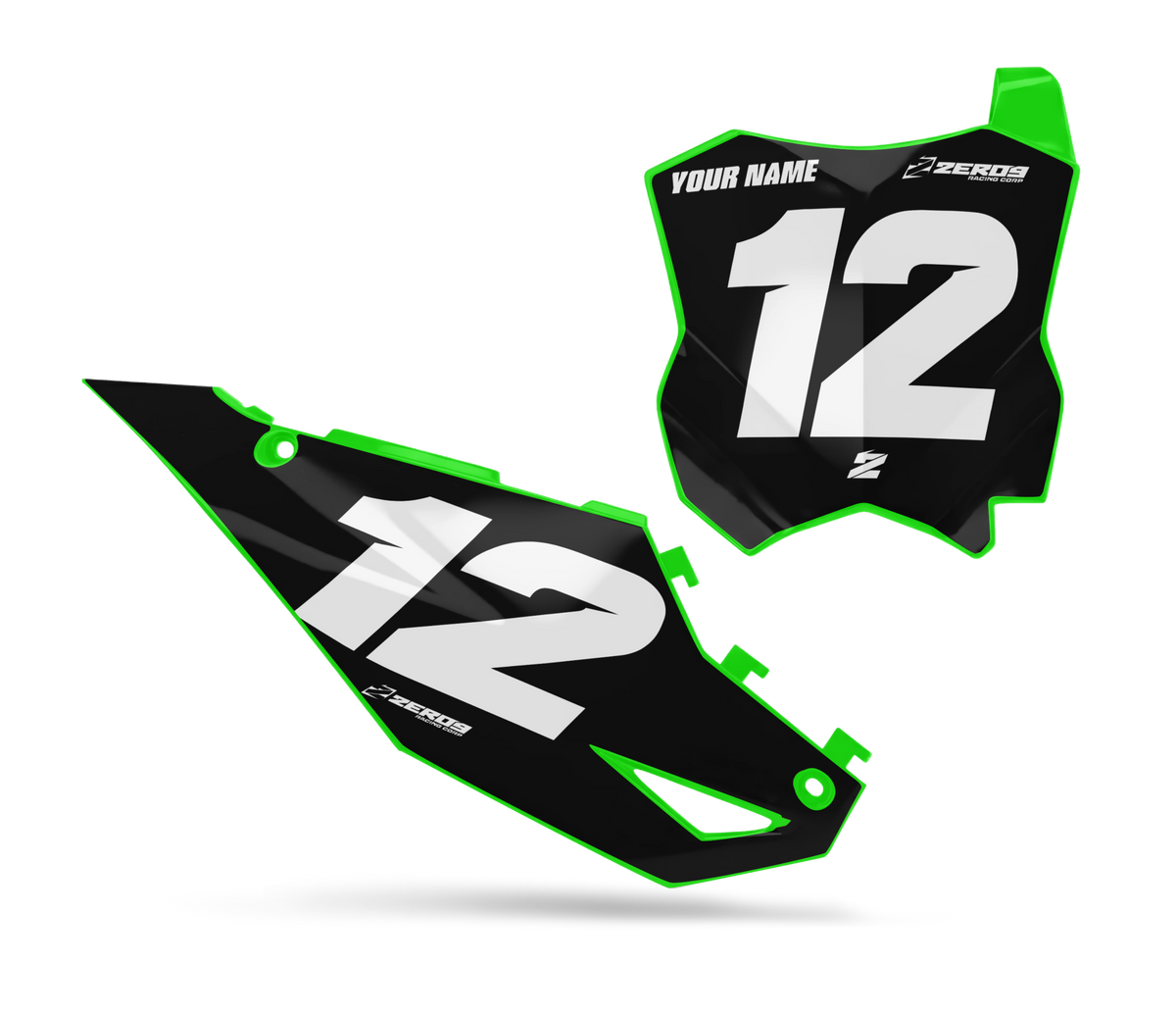 Kawasaki Number Plates - Comp  NUMBER PLATES 