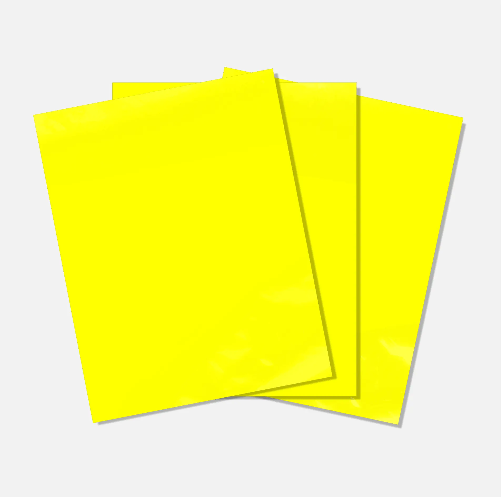 Set of 3 universal decal sheets in RM yellow