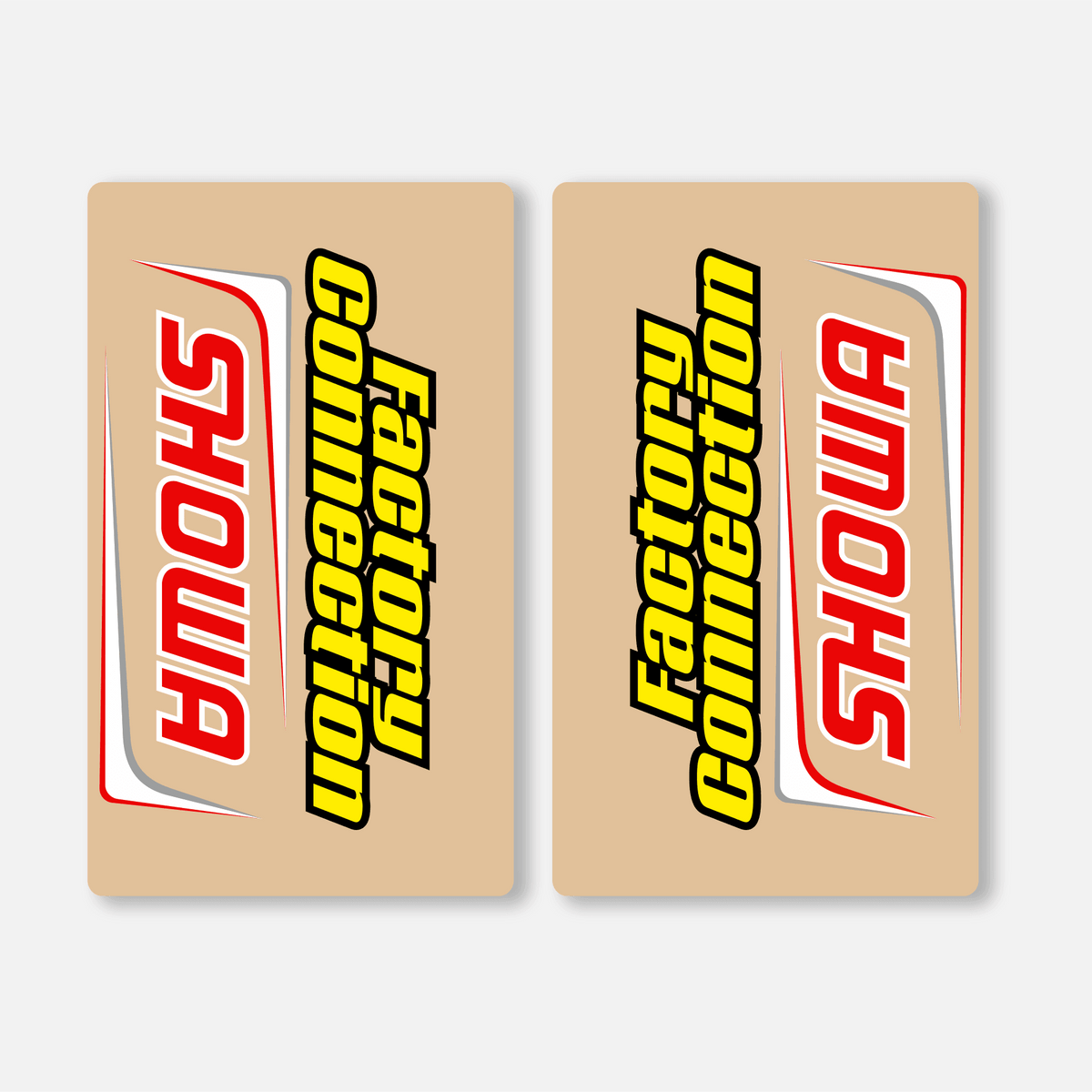 SHOWA Suspension Decals - Red Fork & Shock Stickers For Motorcycle Protection