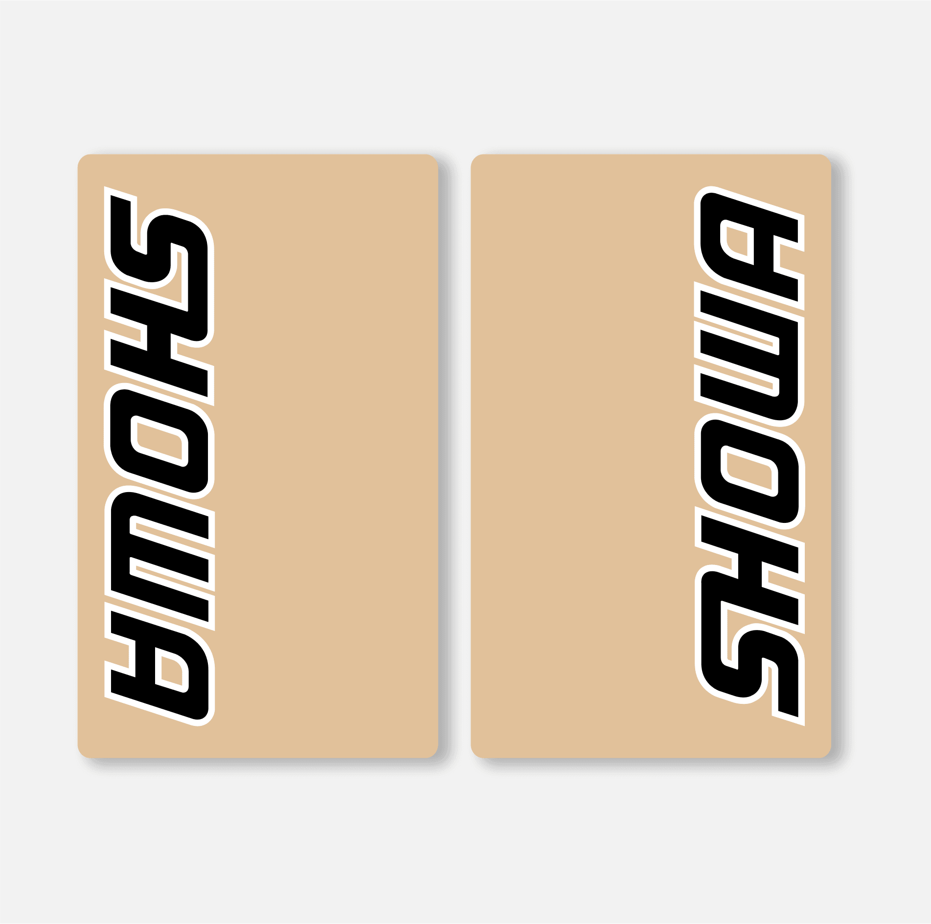 SHOWA FORK DECALS CLEAR - BLACK - ZERO9 MX GRAPHICS