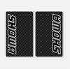 SHOWA FORK DECALS CARBON  - BLACK  - ZERO9 MX GRAPHICS