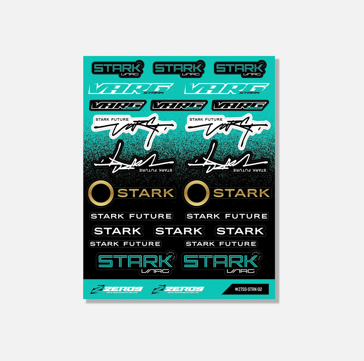 Stark Signature Sticker Stark Varg Sticker Sheet 02 | 25 Die-Cut Stickers | ZERO9 MX Graphics