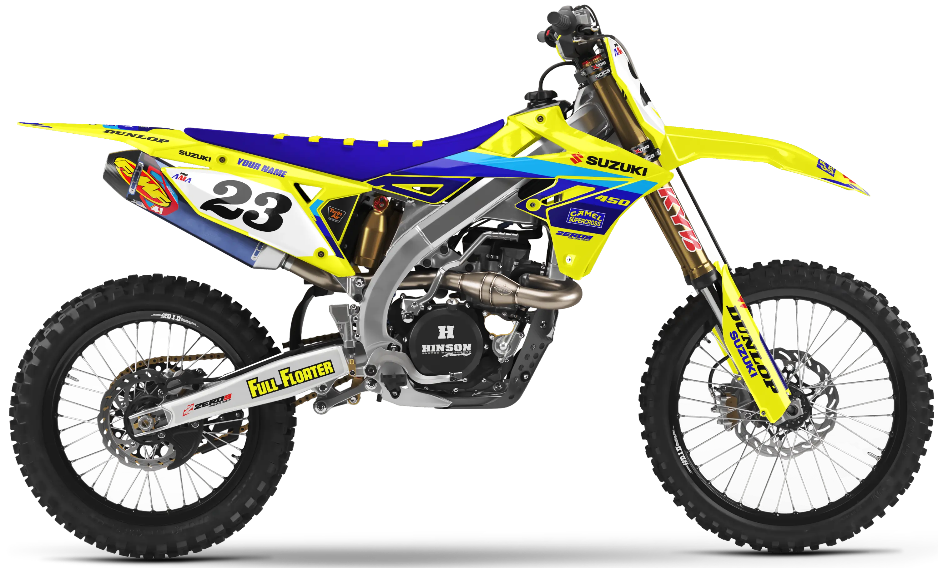 Suzuki Graphics Kit - BOMBER | Yellow  GRAPHIC KIT 