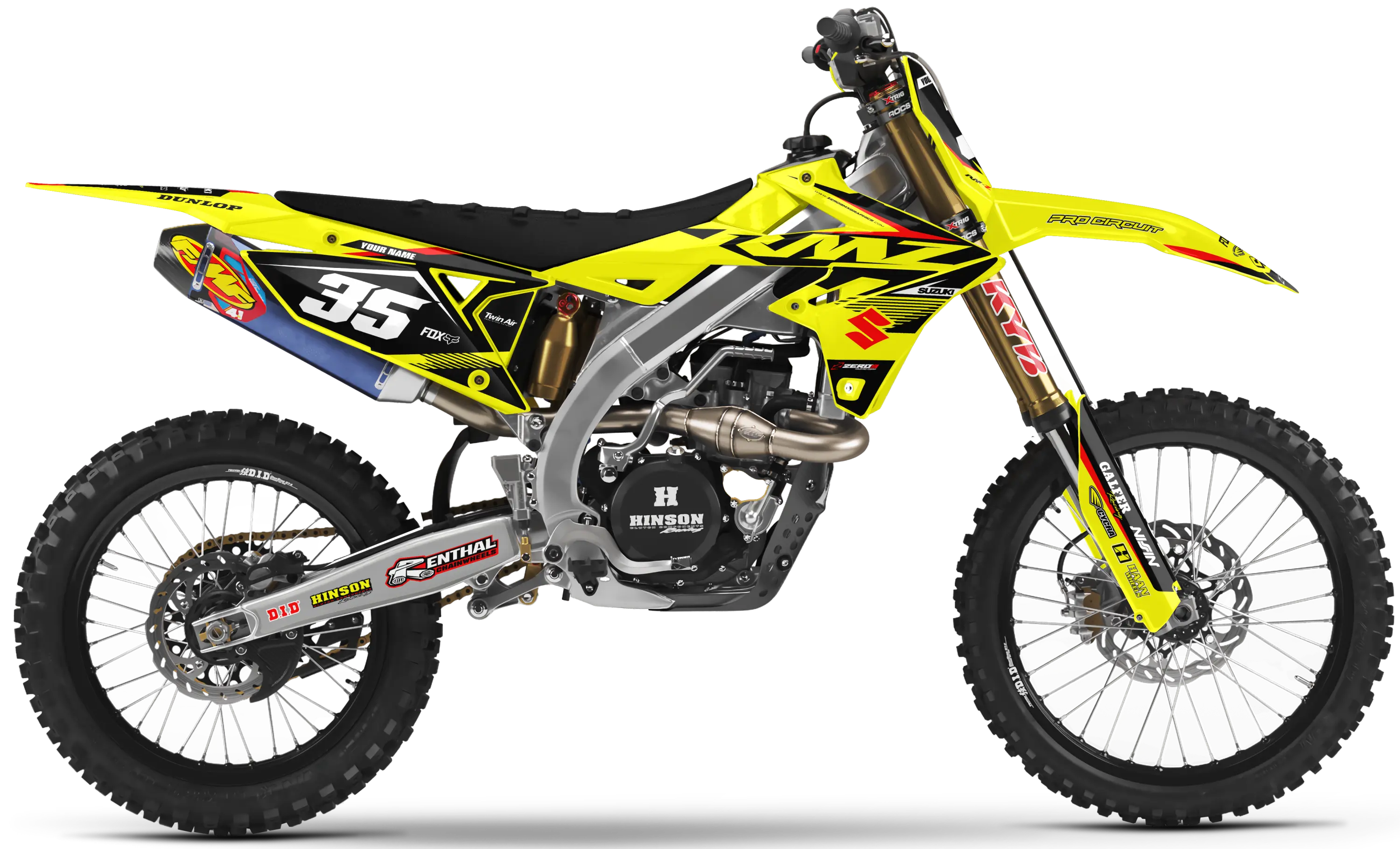 Suzuki Graphics Kit - EPIC | Yellow  GRAPHIC KIT 