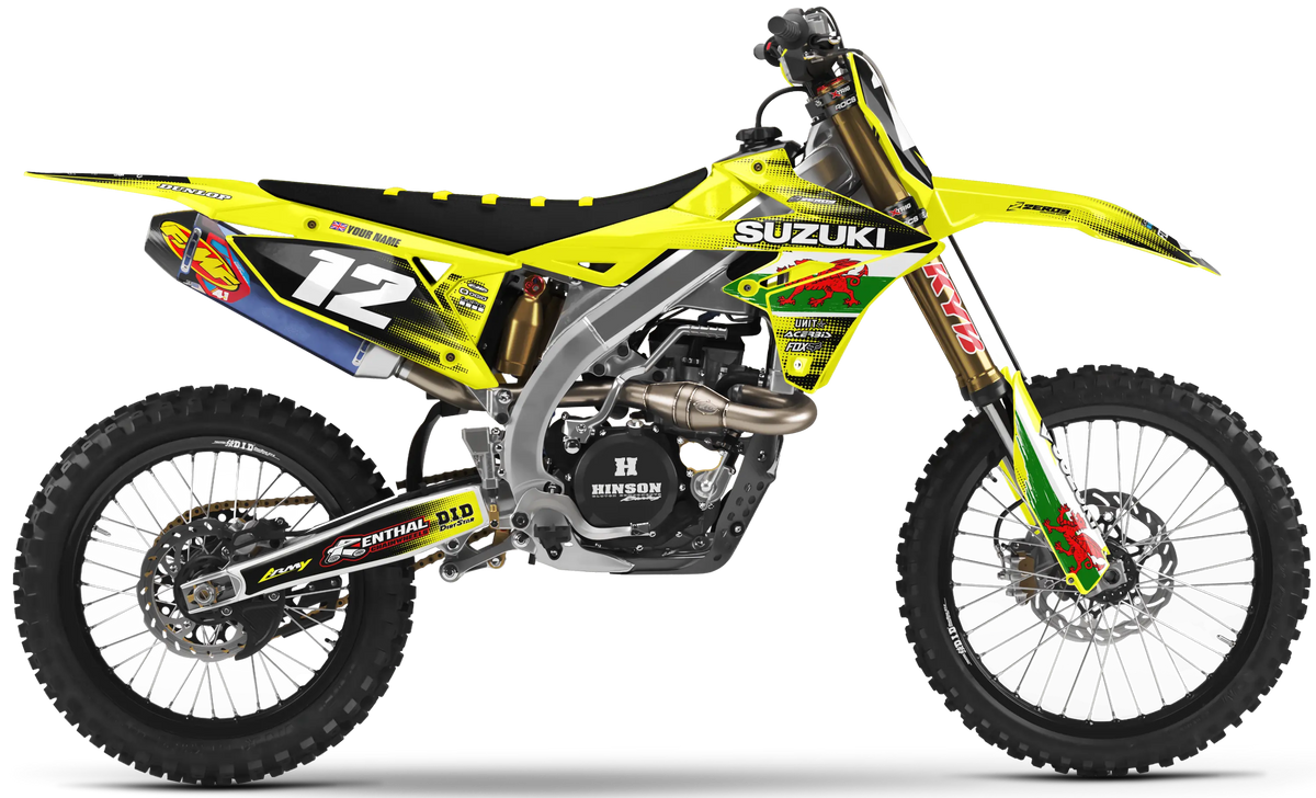 Suzuki Graphics Kit - PATRIOT WALES | Yellow  GRAPHIC KIT 