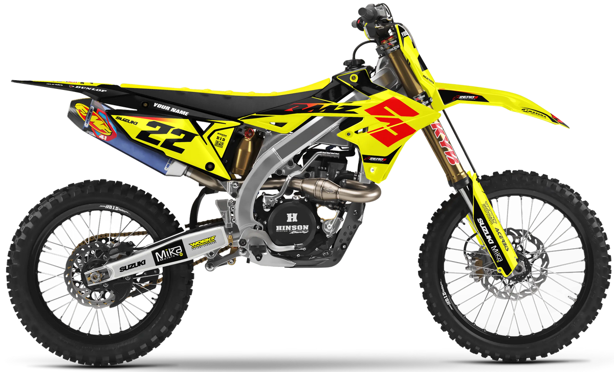 Suzuki Graphics Kit - POWR | Yellow  GRAPHIC KIT 