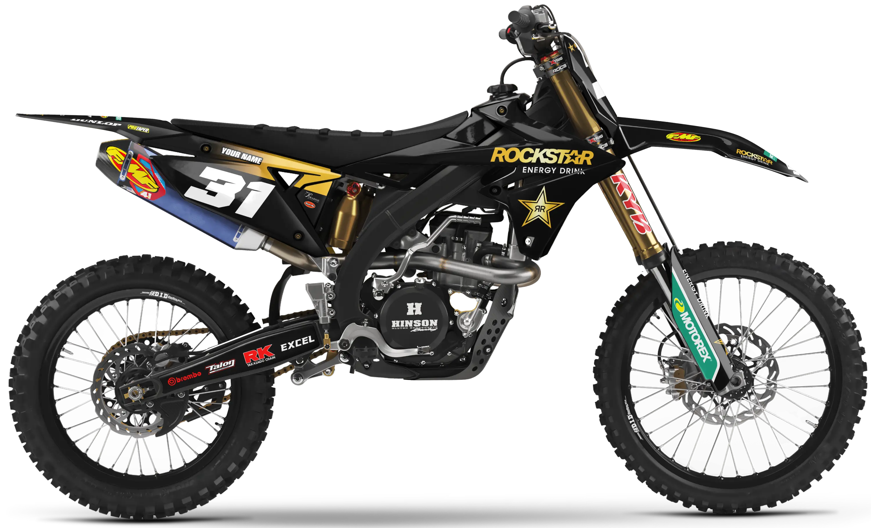Suzuki Graphics Kit - ROCKSTAR 22 | Black  GRAPHIC KIT 