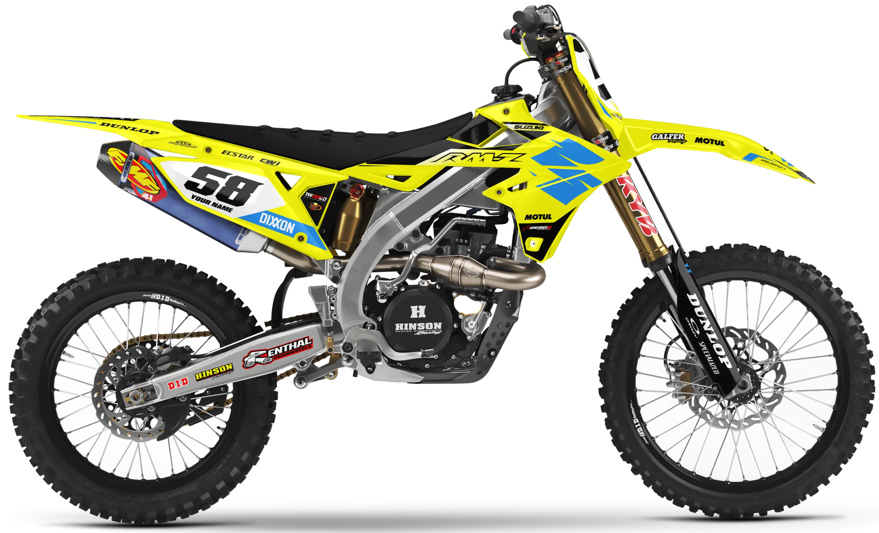 Suzuki Graphics Kit - SKEW | Yellow  GRAPHIC KIT 