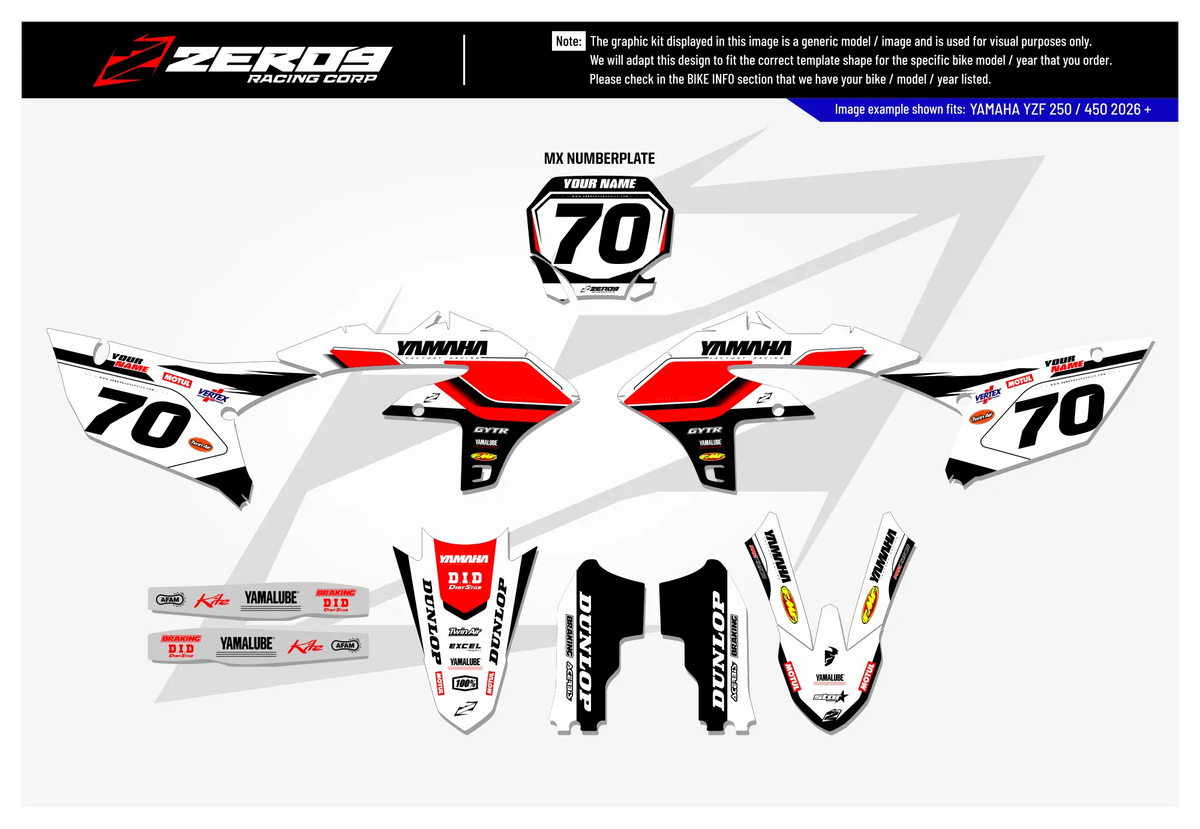 Yamaha Graphics Kit - 70th ANNIVERSARY | Race  GRAPHIC KIT 