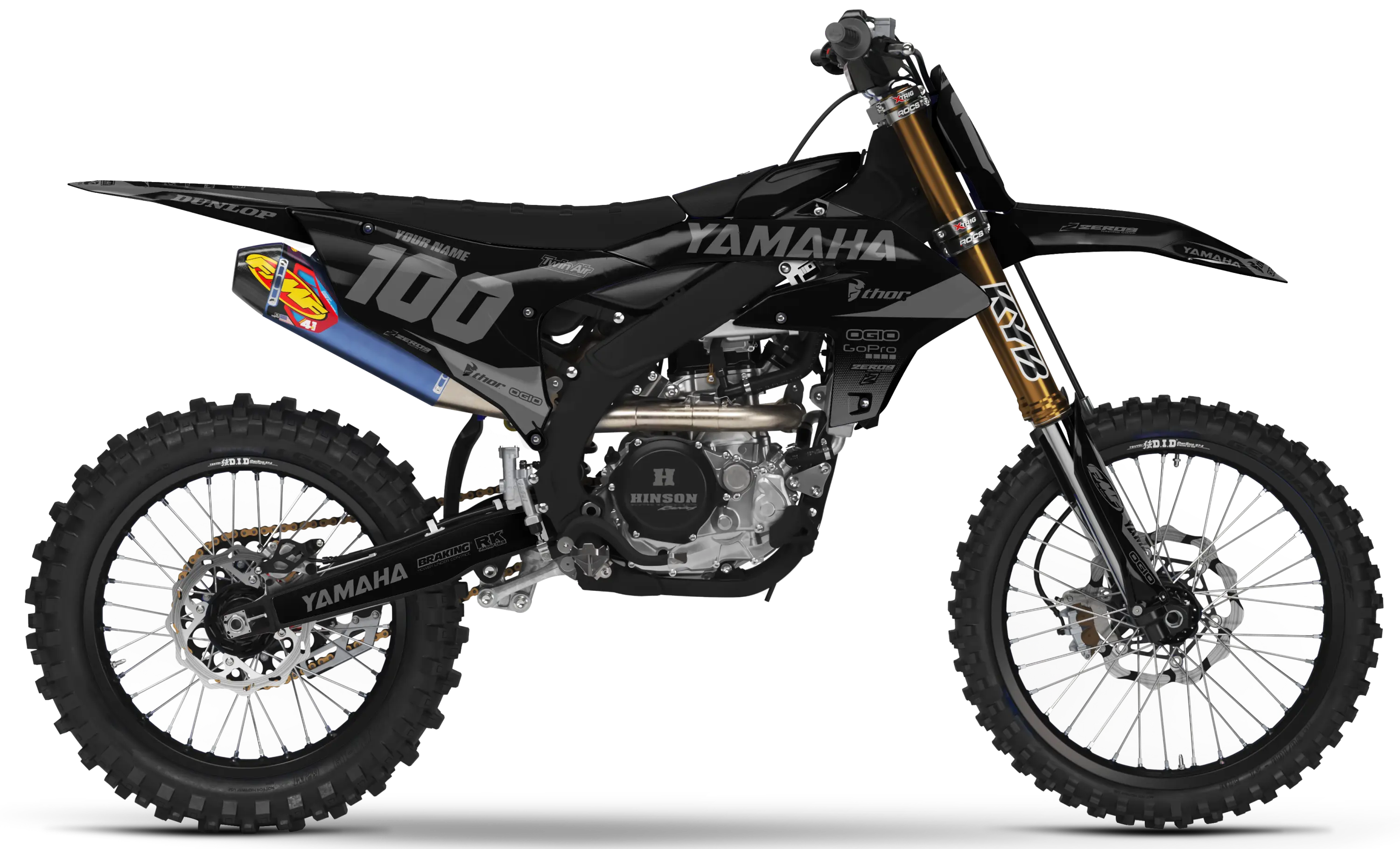 Yamaha Graphics Kit - BLOK | Black/Grey  GRAPHIC KIT 
