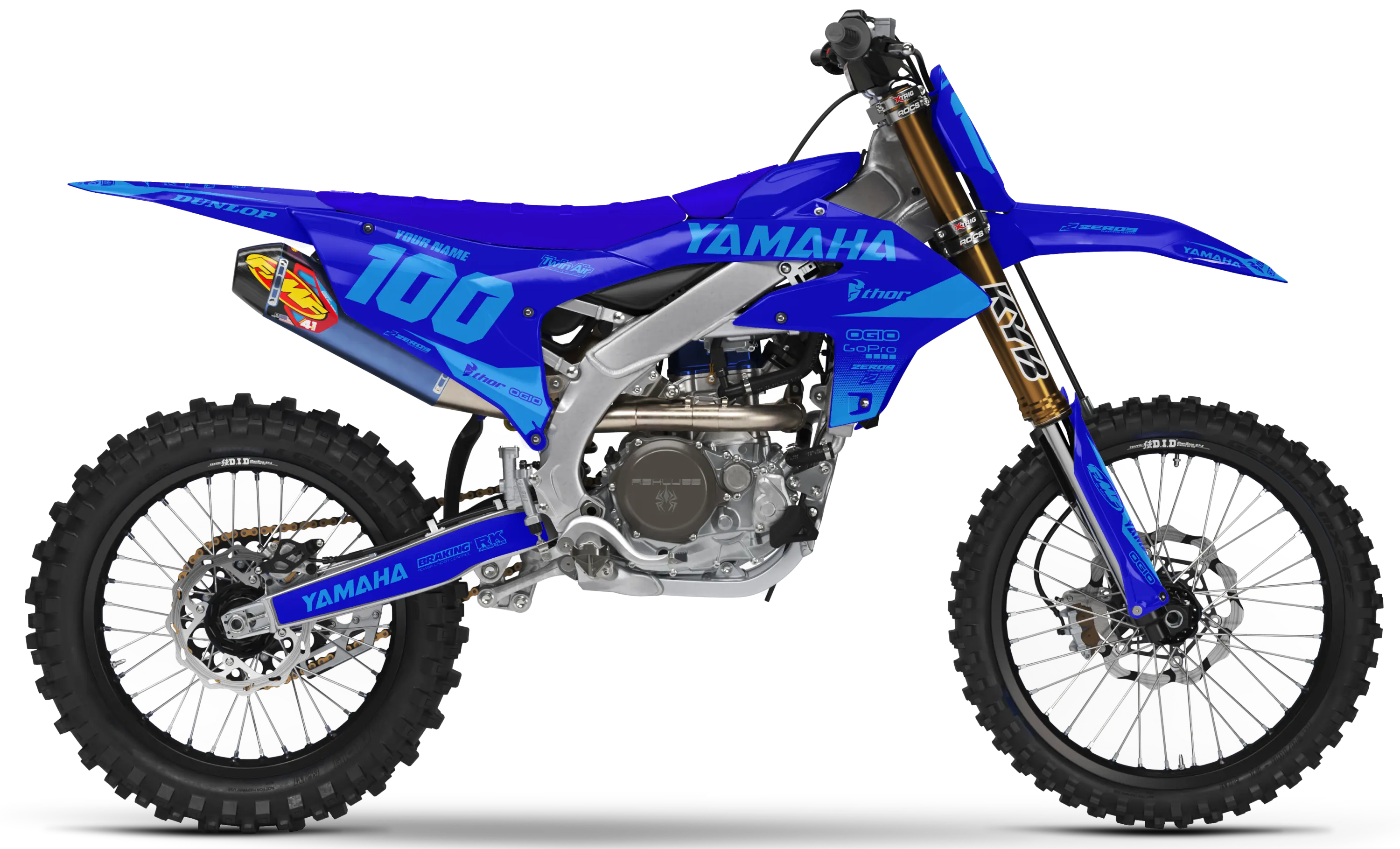 Yamaha Graphics Kit - BLOK | Blue/Blue  GRAPHIC KIT 