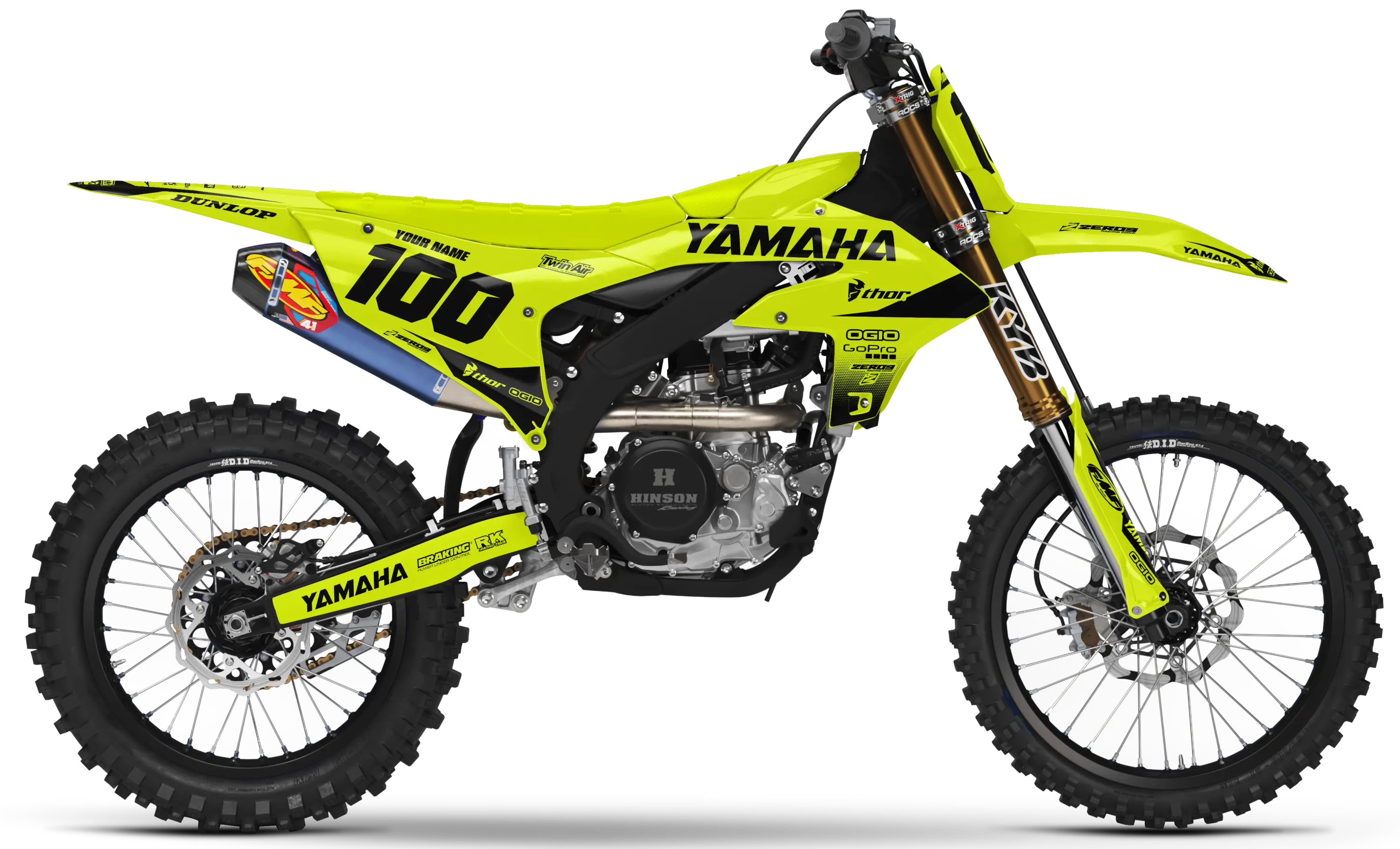 Yamaha Graphics Kit - BLOK | Vivid Yellow/Black  GRAPHIC KIT 