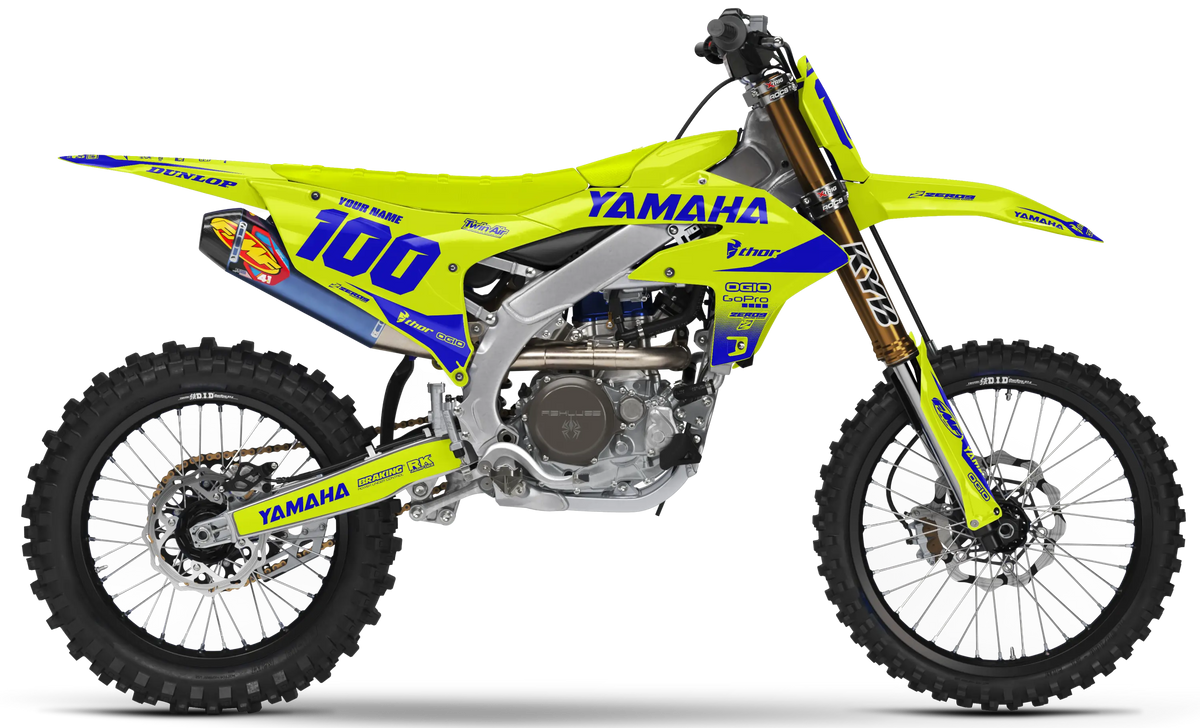 Yamaha Graphics Kit - BLOK | Vivid Yellow/Blue  GRAPHIC KIT 