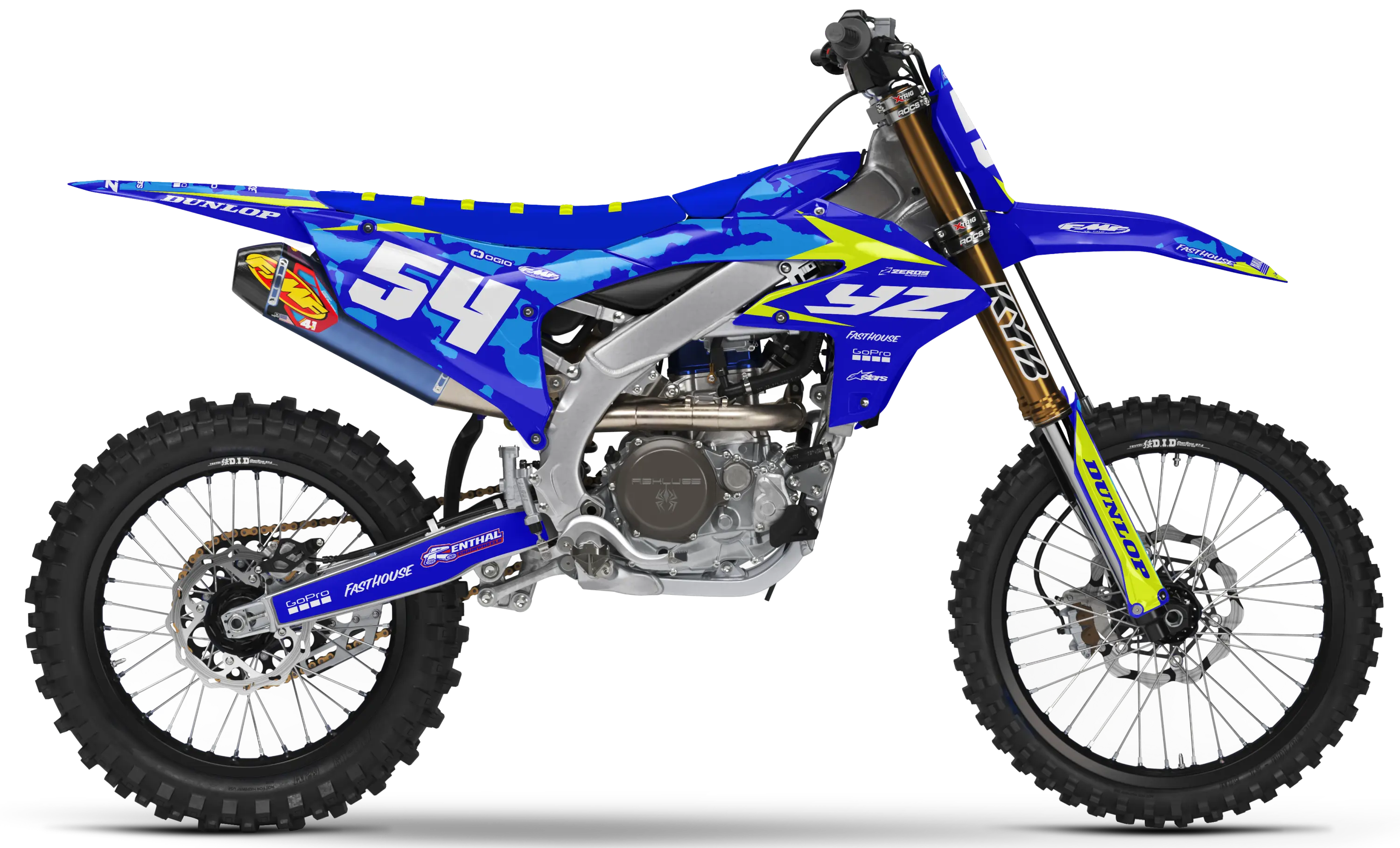 Yamaha Graphics Kit - CAMO | Blue  GRAPHIC KIT 