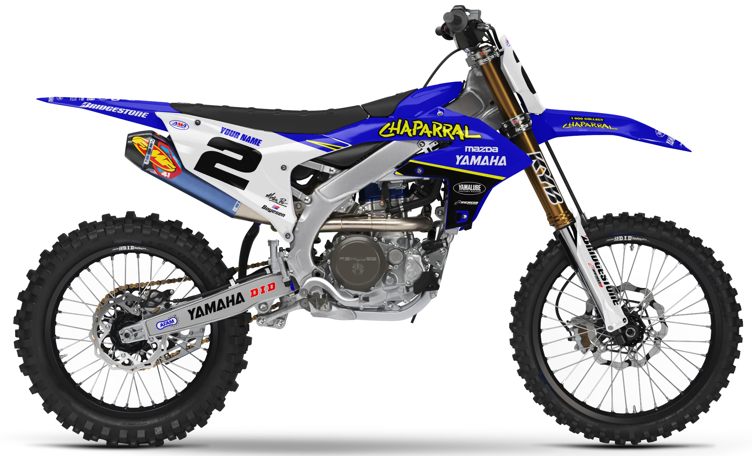 Yamaha Graphics Kit - CHAPARRAL | Blue  GRAPHIC KIT 