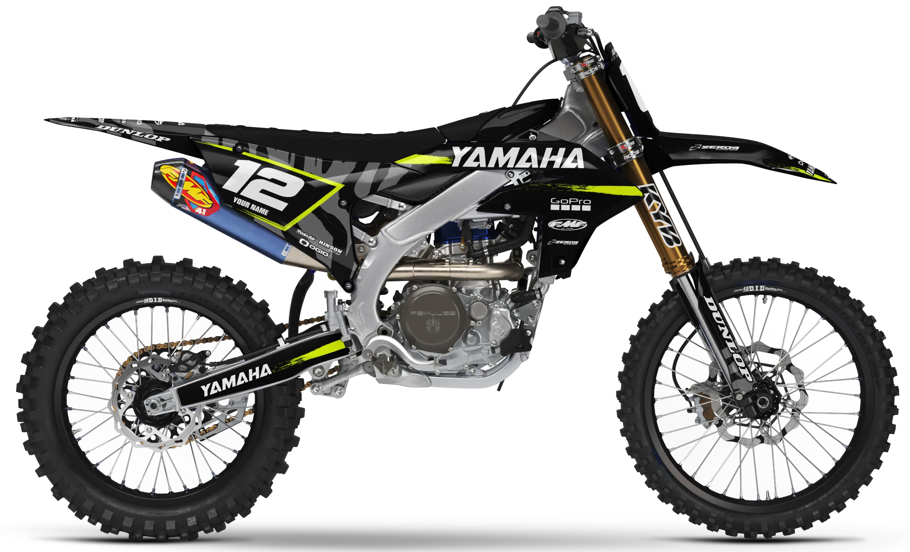 Yamaha Graphics Kit - HYPE | Black  GRAPHIC KIT 