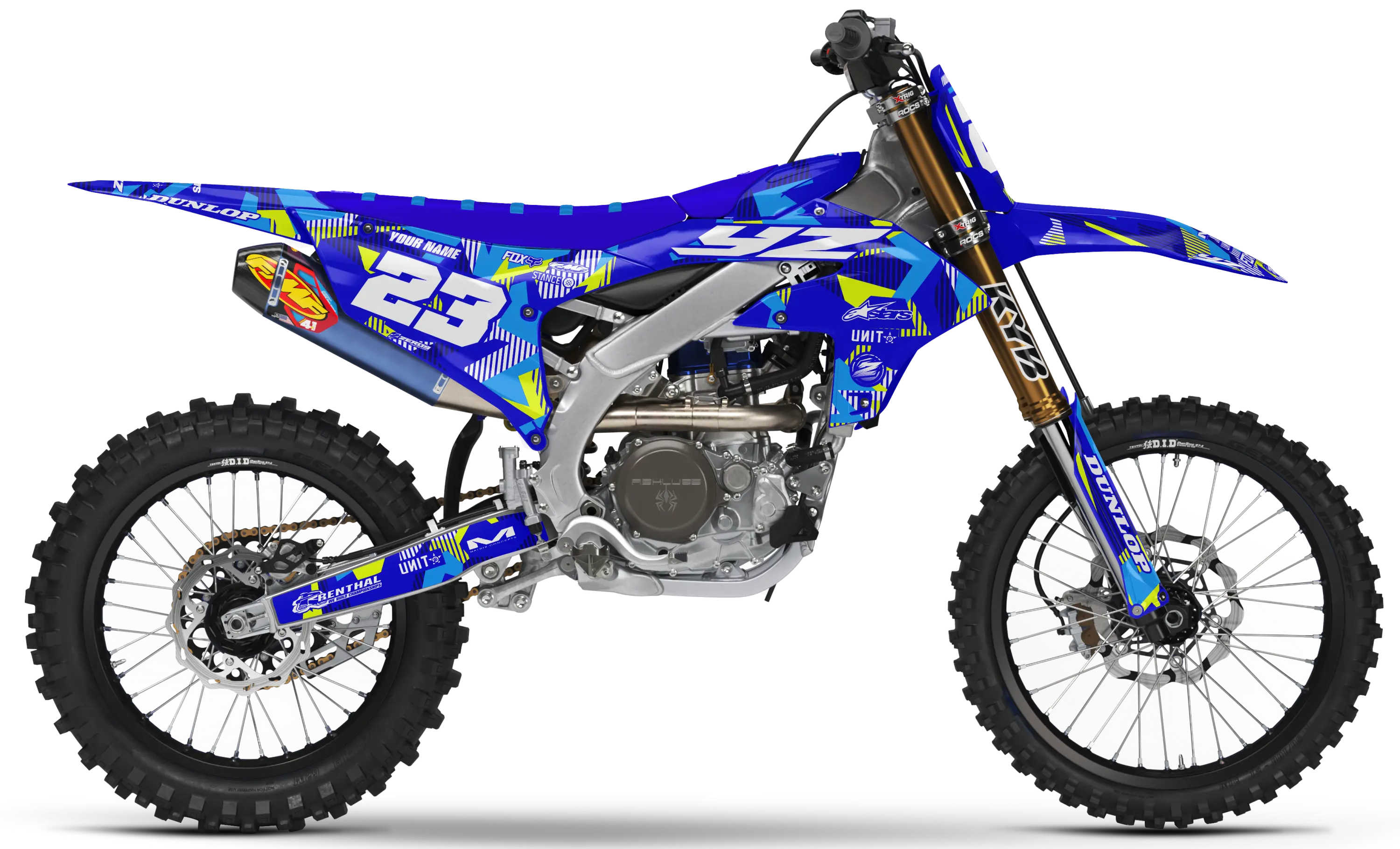 Yamaha Graphics Kit - LAZR | Blue  GRAPHIC KIT 