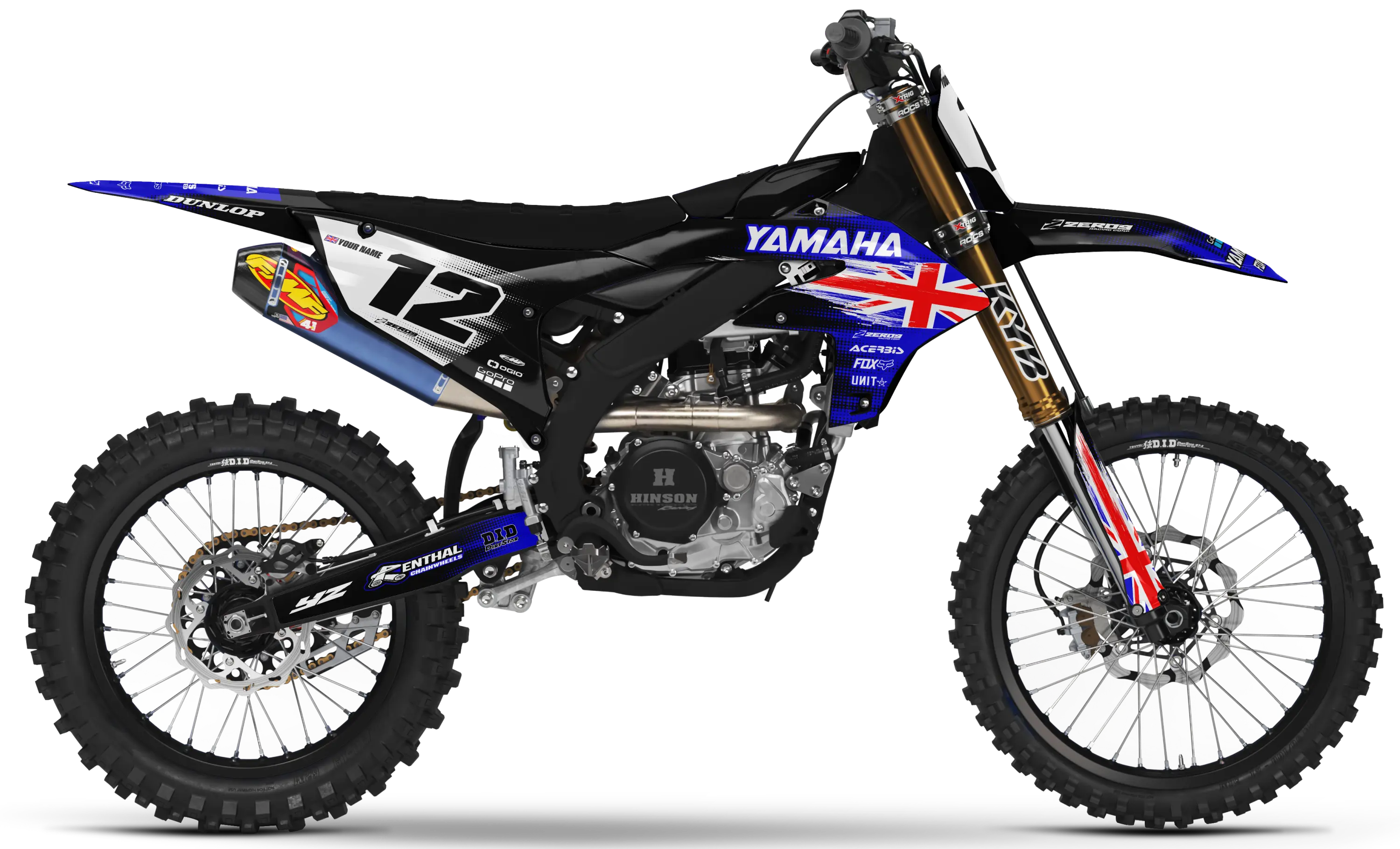 Yamaha Graphics Kit - PATRIOT GREAT BRITAIN | Black  GRAPHIC KIT 