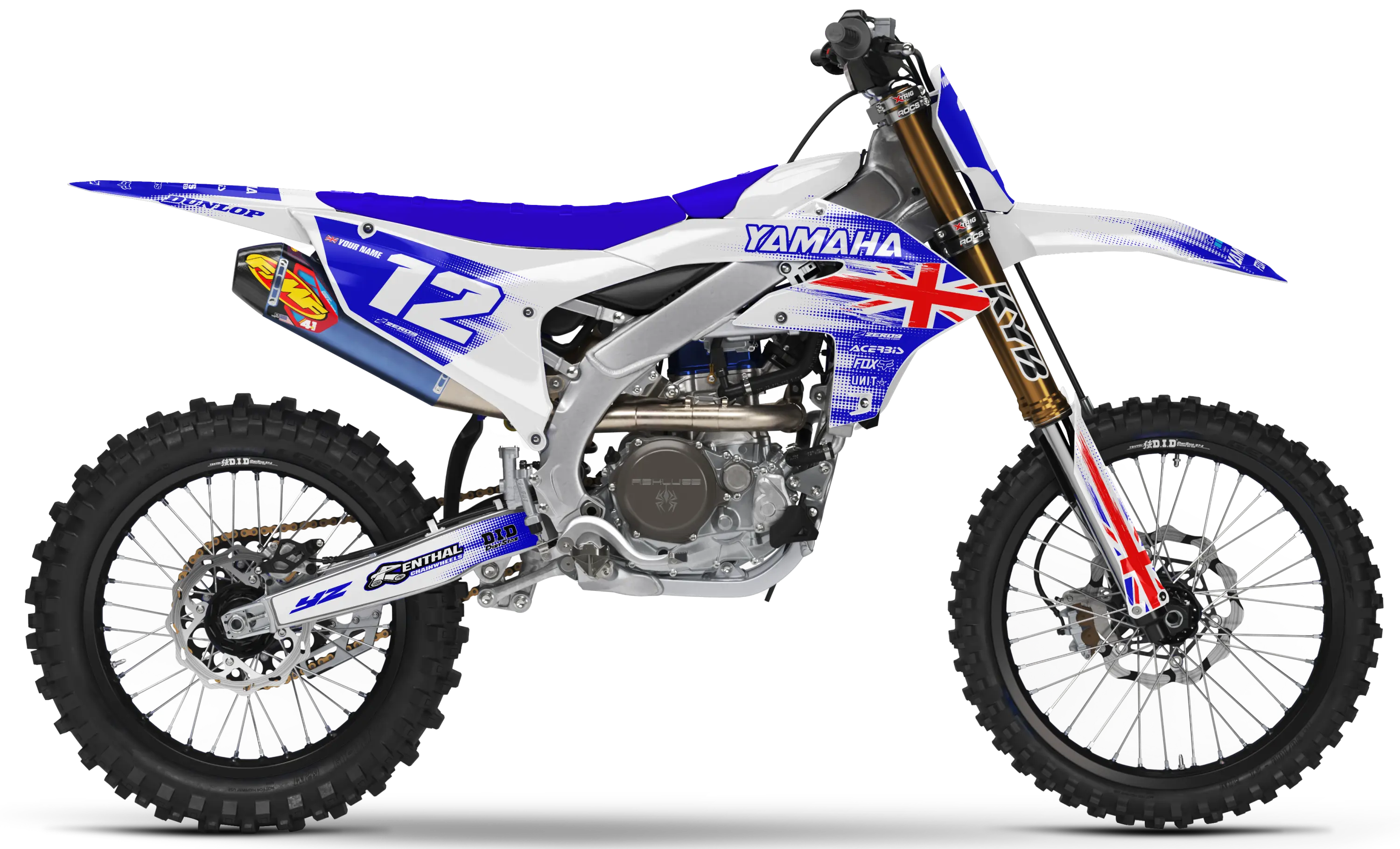 Yamaha Graphics Kit - PATRIOT GREAT BRITAIN | White  GRAPHIC KIT 