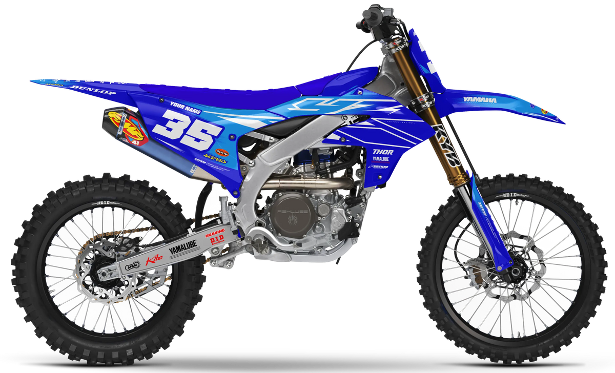 Yamaha Graphics Kit - POWR | Blue  GRAPHIC KIT 