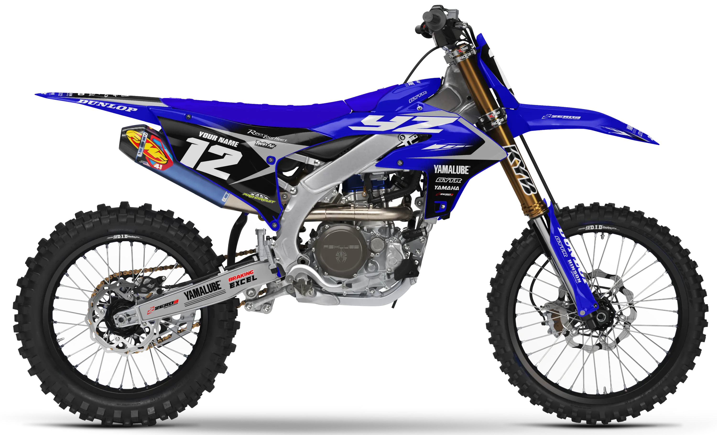 Yamaha Graphics Kit - PRIME | Blue/Grey  GRAPHIC KIT 