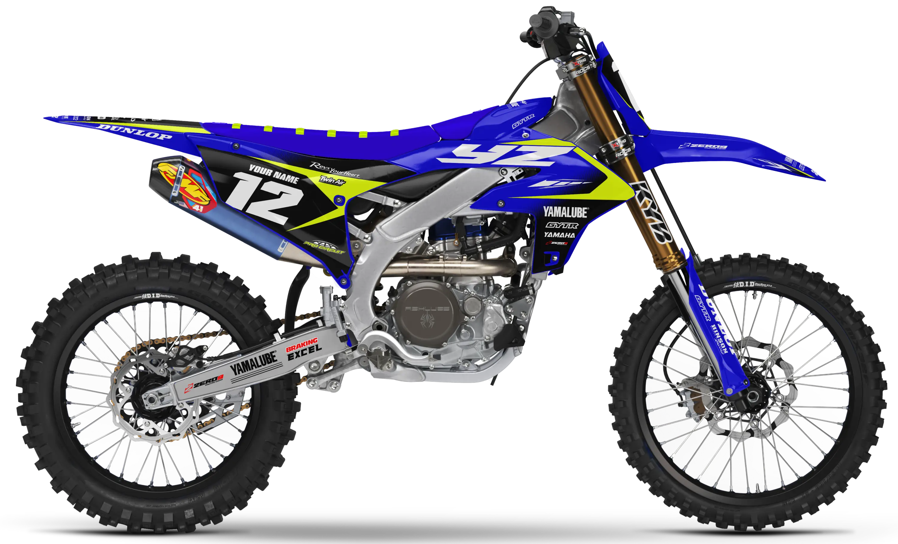 Yamaha Graphics Kit - PRIME | Blue/Vivid Yellow  GRAPHIC KIT 