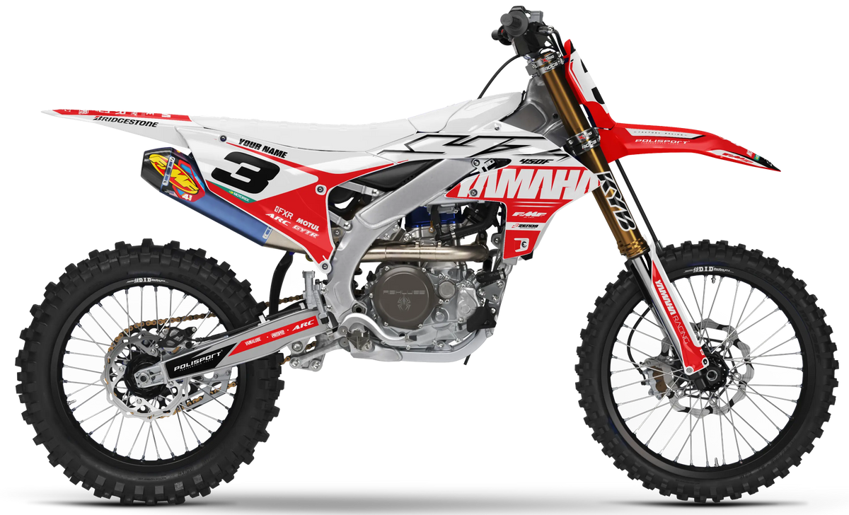 Yamaha Graphics Kit - RACE | White/Red  GRAPHIC KIT 