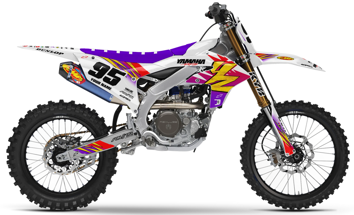 Yamaha Graphics Kit - RETRO 95 | White  GRAPHIC KIT 