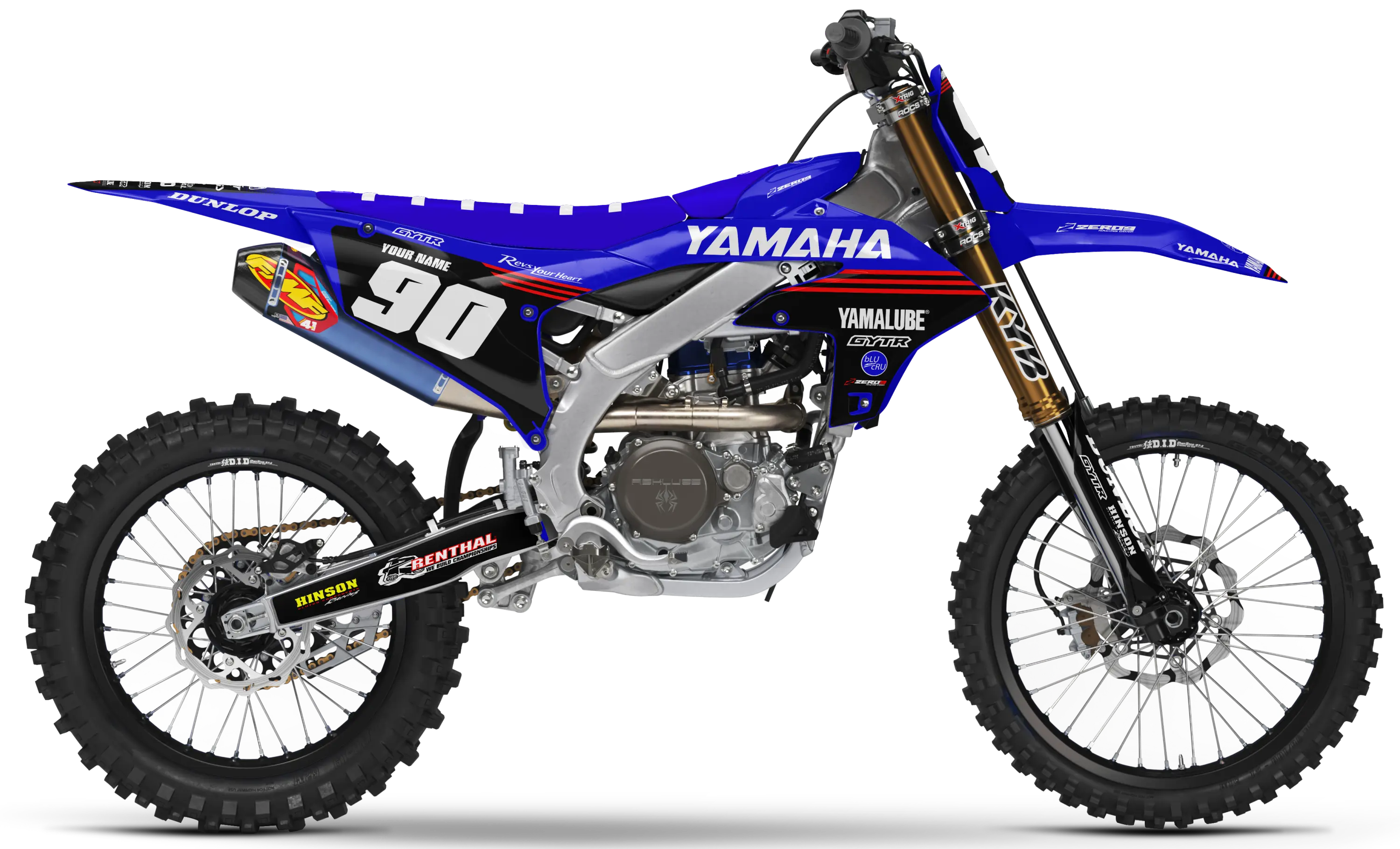 Yamaha Graphics Kit - REV | Blue  GRAPHIC KIT 