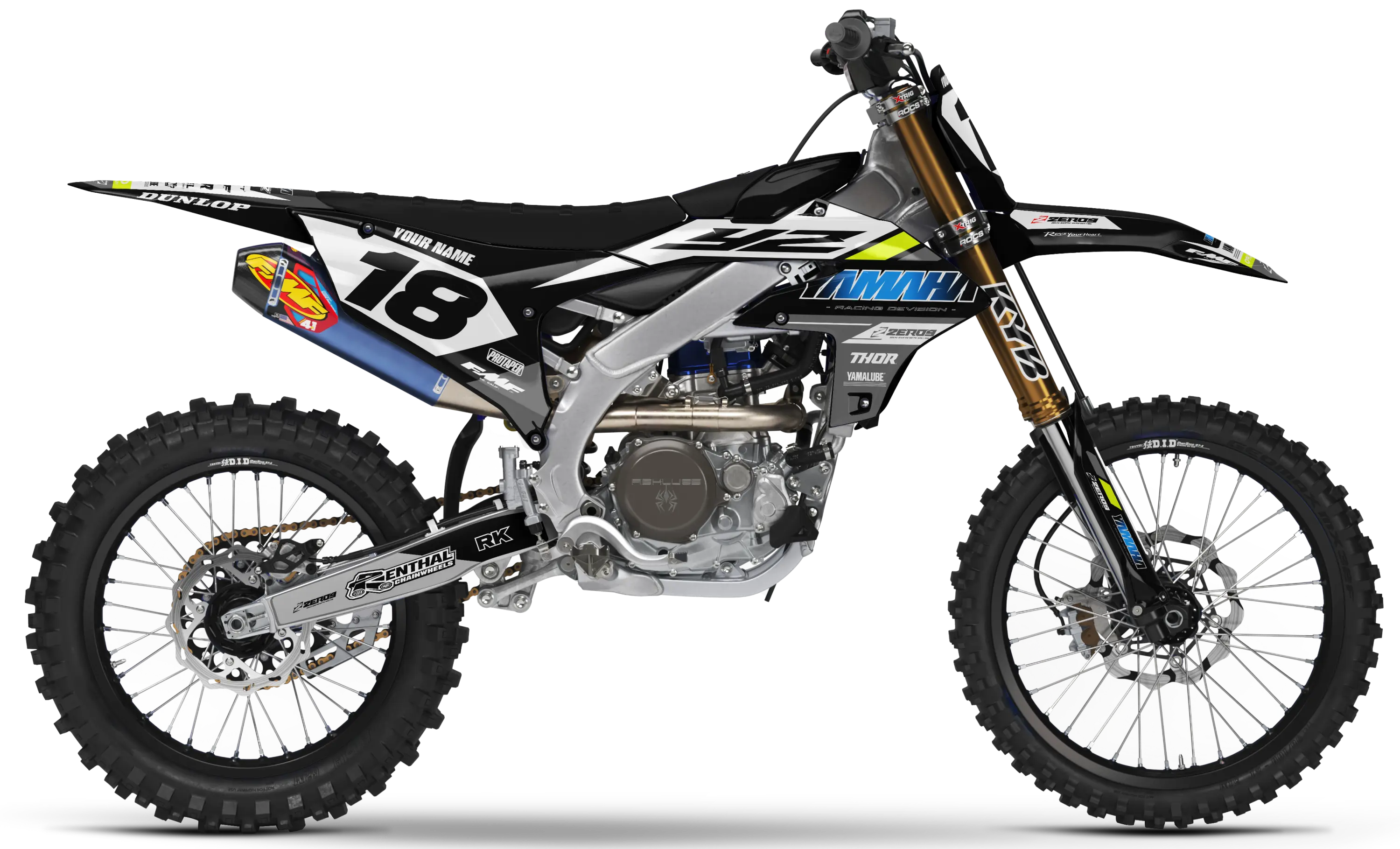 Yamaha Graphics Kit - RIDE | Black  GRAPHIC KIT 