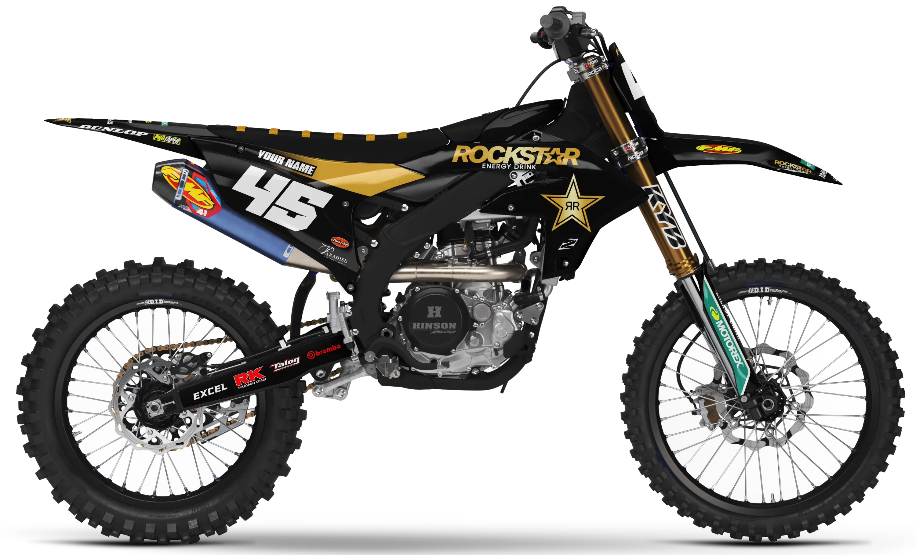 Yamaha Graphics Kit - ROCKSTAR 22 | Black  GRAPHIC KIT 
