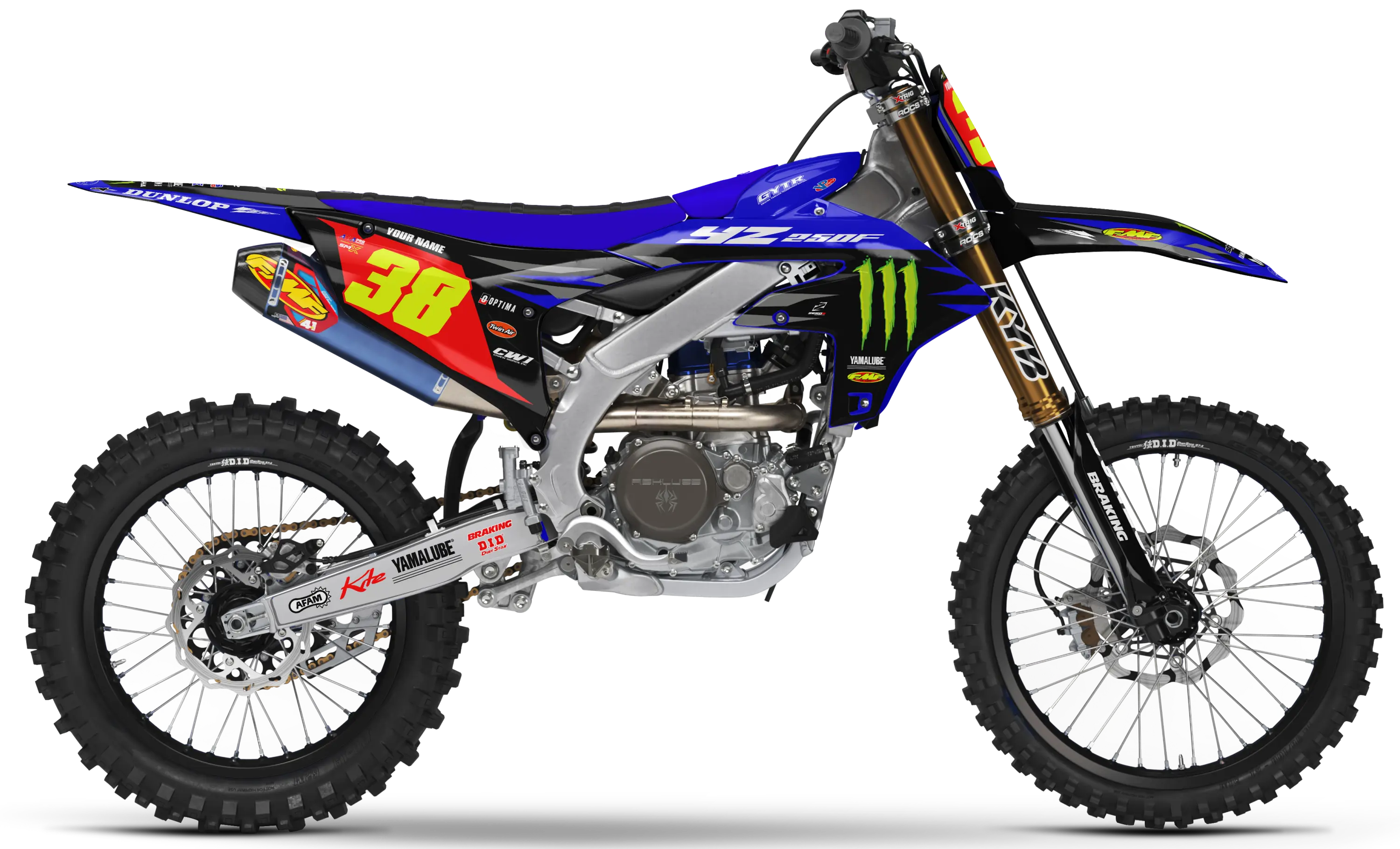 Yamaha Graphics Kit - STAR RACING | Blue/Black  GRAPHIC KIT 