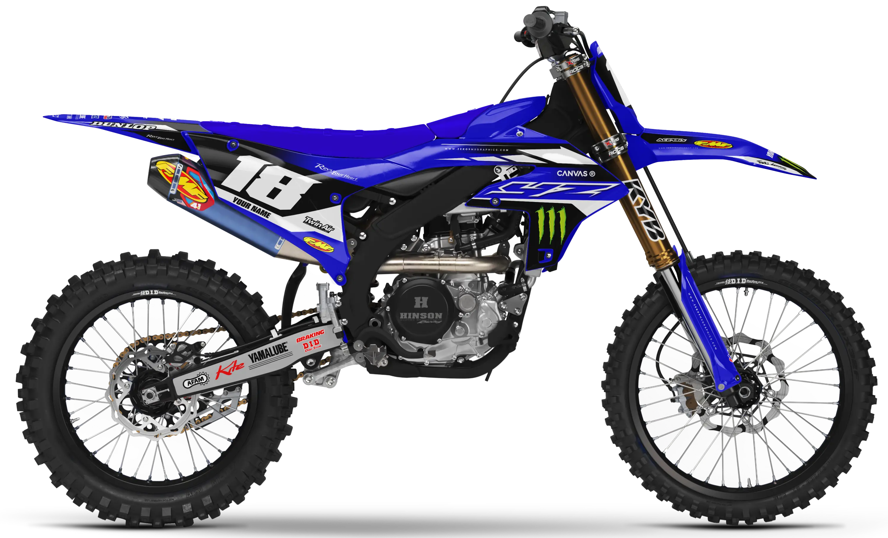 Yamaha Graphics Kit - TRAK | Blue  GRAPHIC KIT 