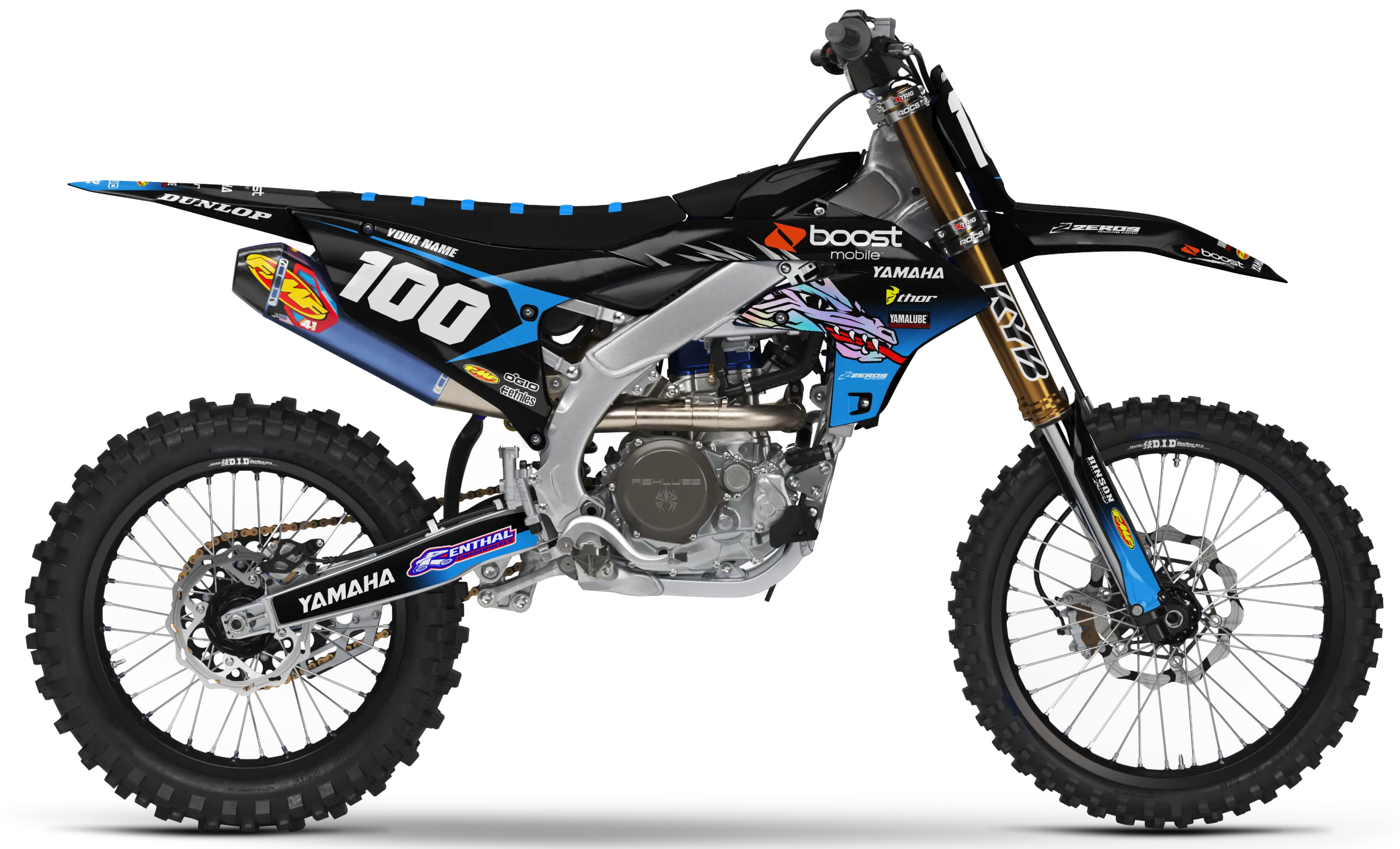 Yamaha Graphics Kit - TROY | Black  GRAPHIC KIT 