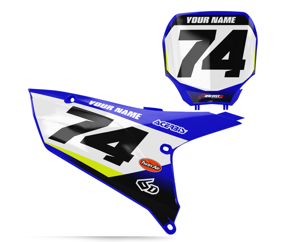 Yamaha Number Plates - Rush  NUMBER PLATES 