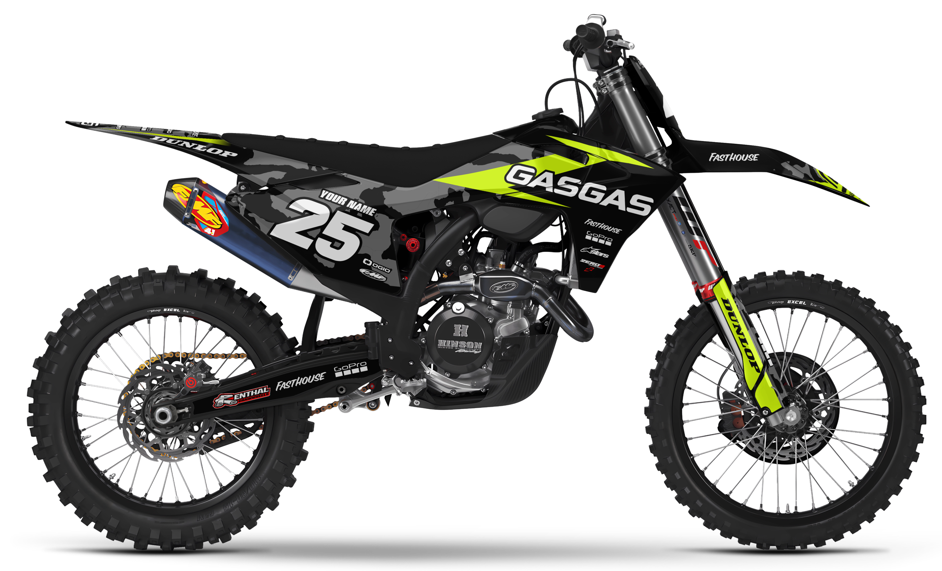 GASGAS Graphics Kit - CAMO | Black