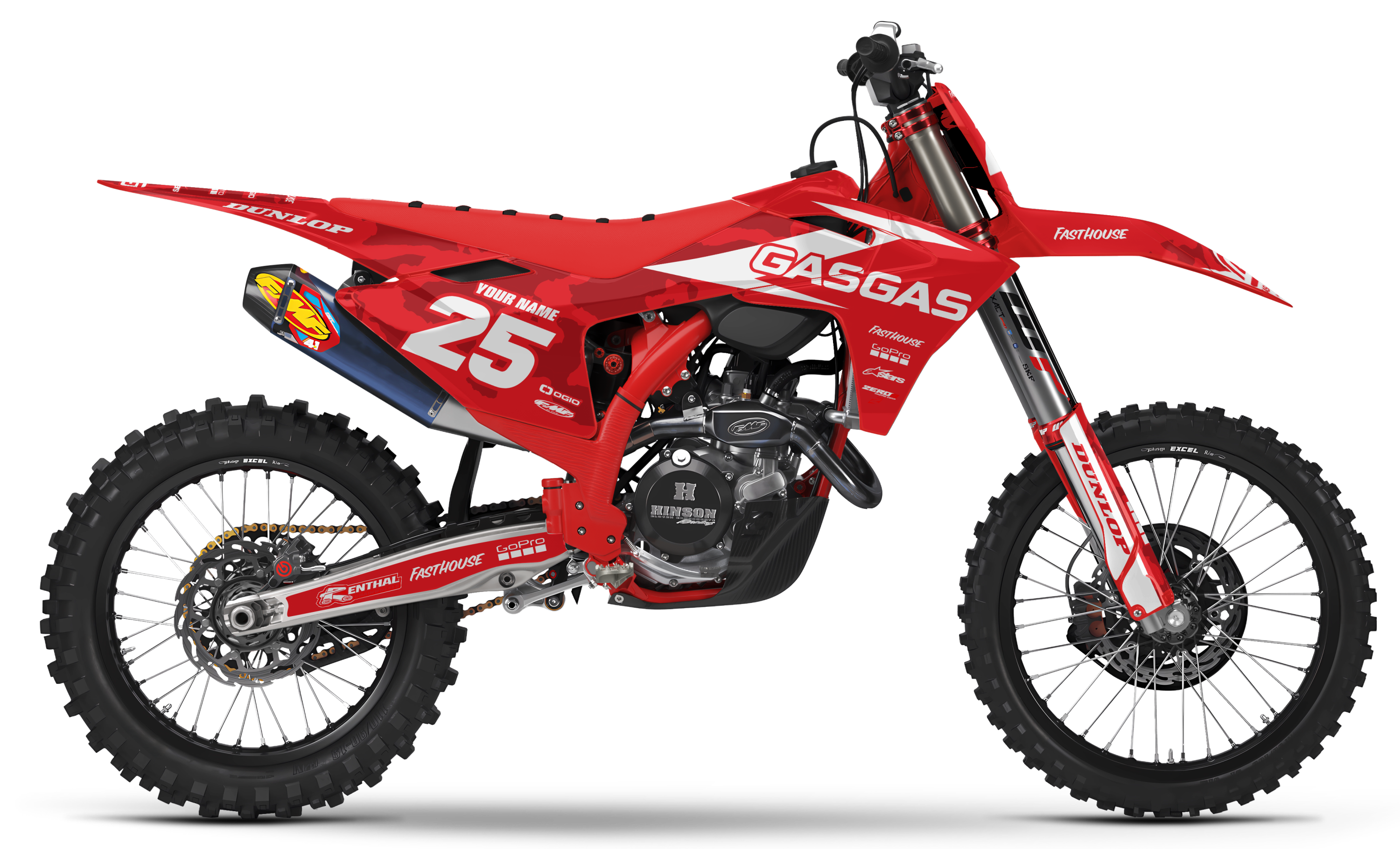 GASGAS Graphics Kit - CAMO | Red