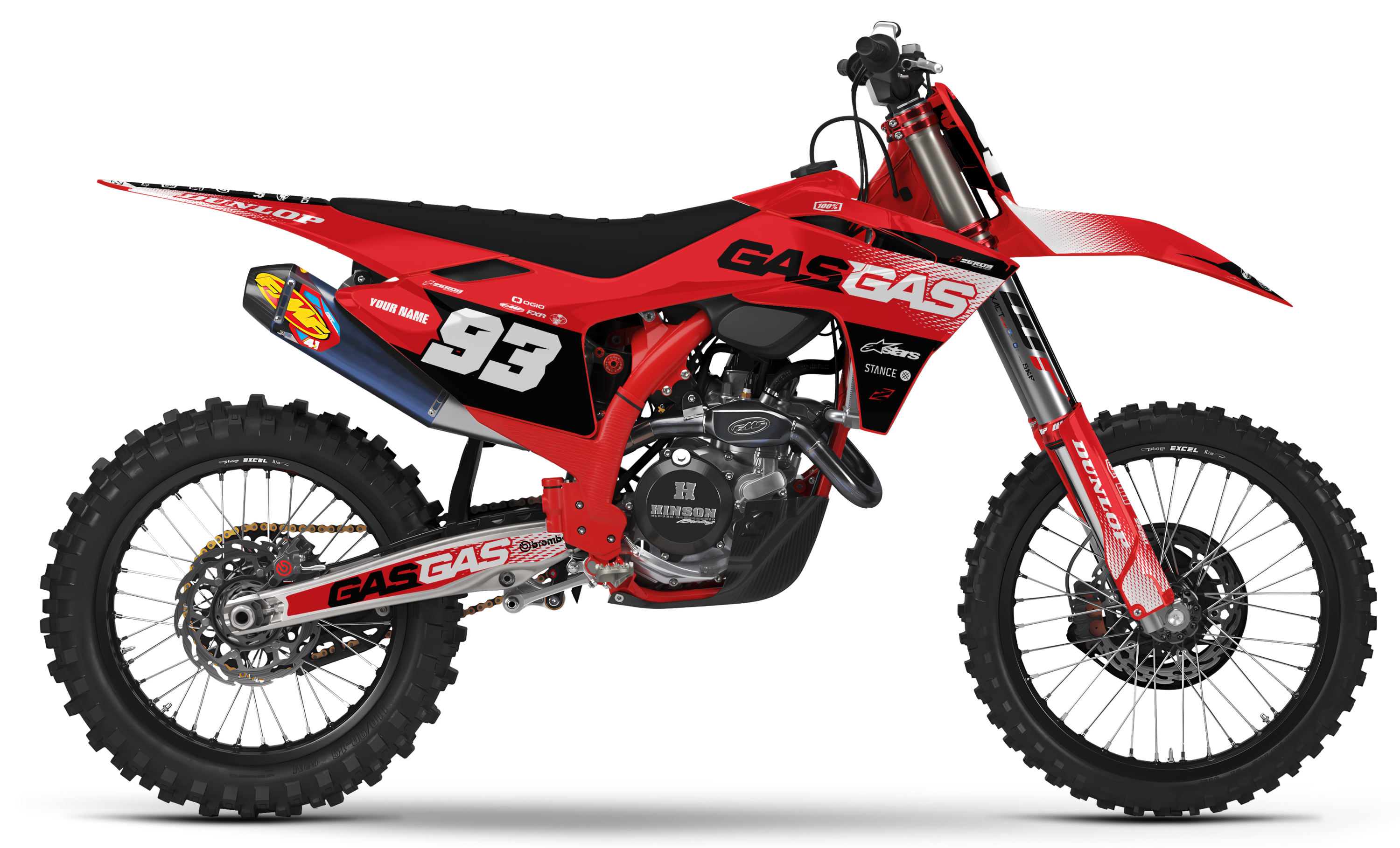GASGAS Graphics Kit - CHARGE | Red