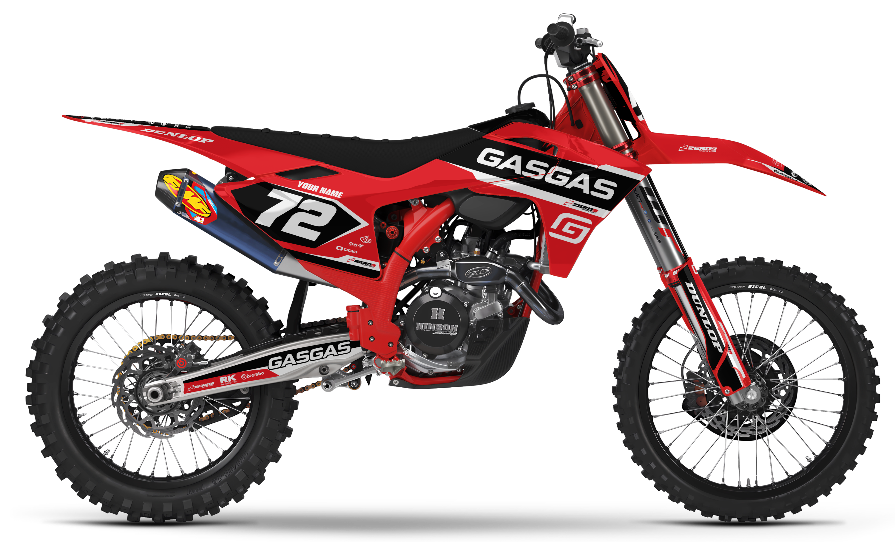 GASGAS Graphics Kit - CRUISE | Red