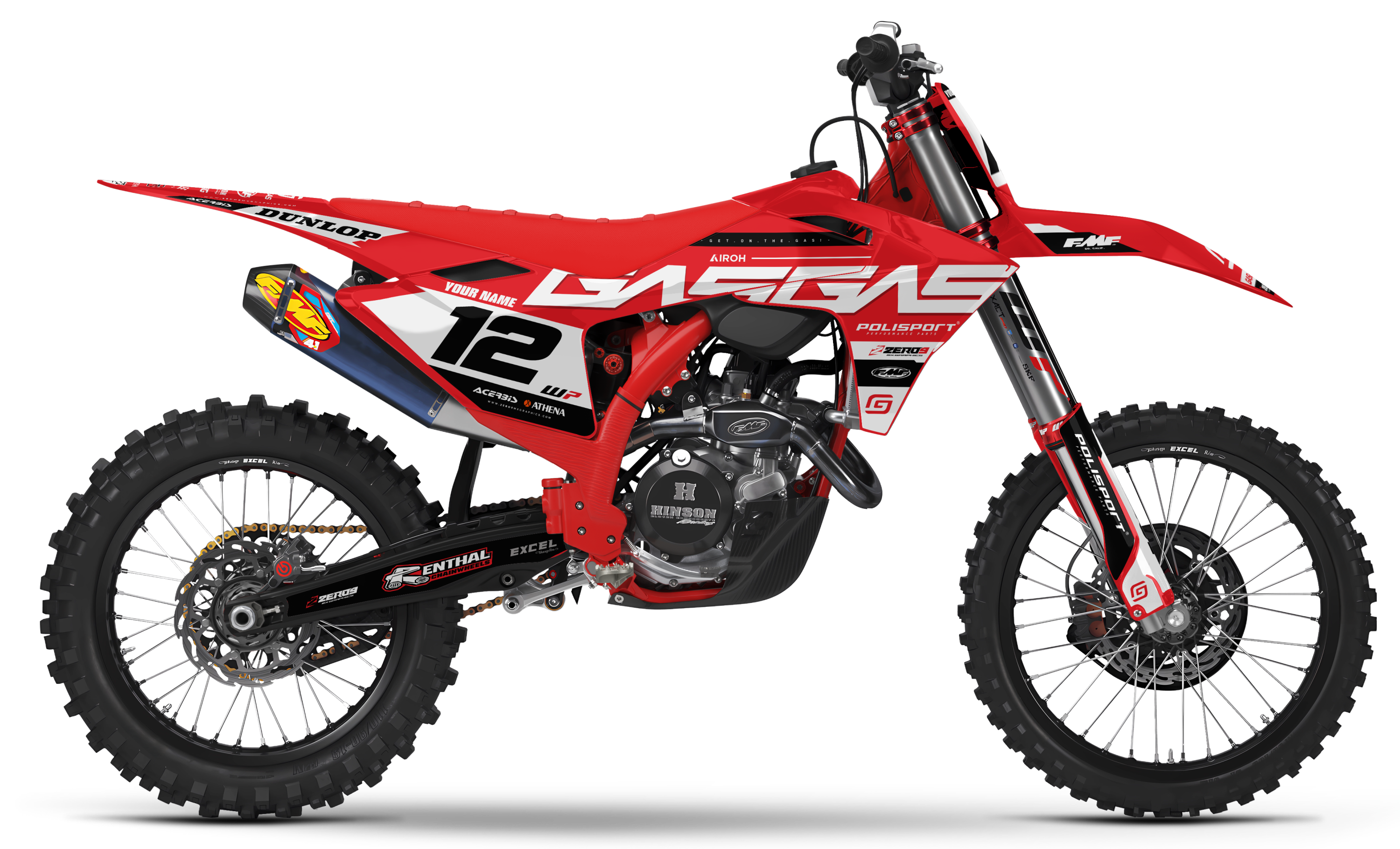 GASGAS Graphics Kit - DIRT | Red