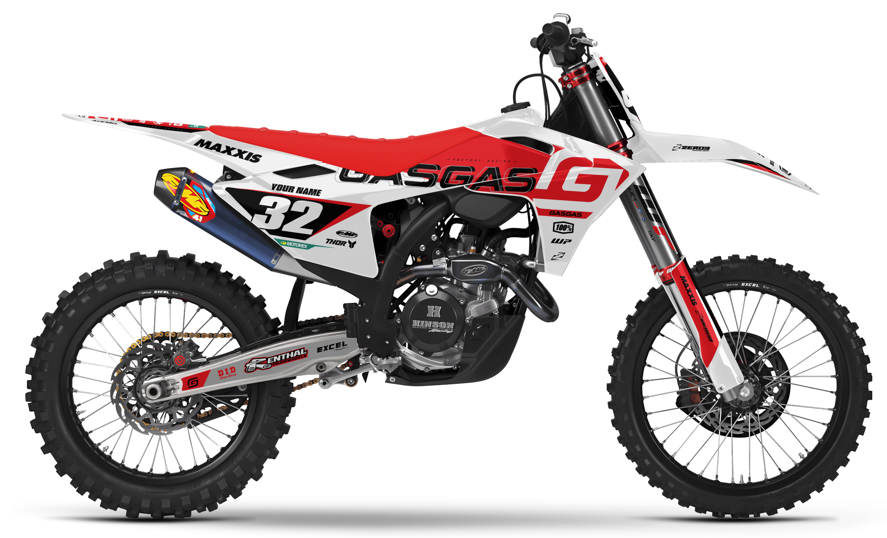 GASGAS Graphics Kit - ICON | White