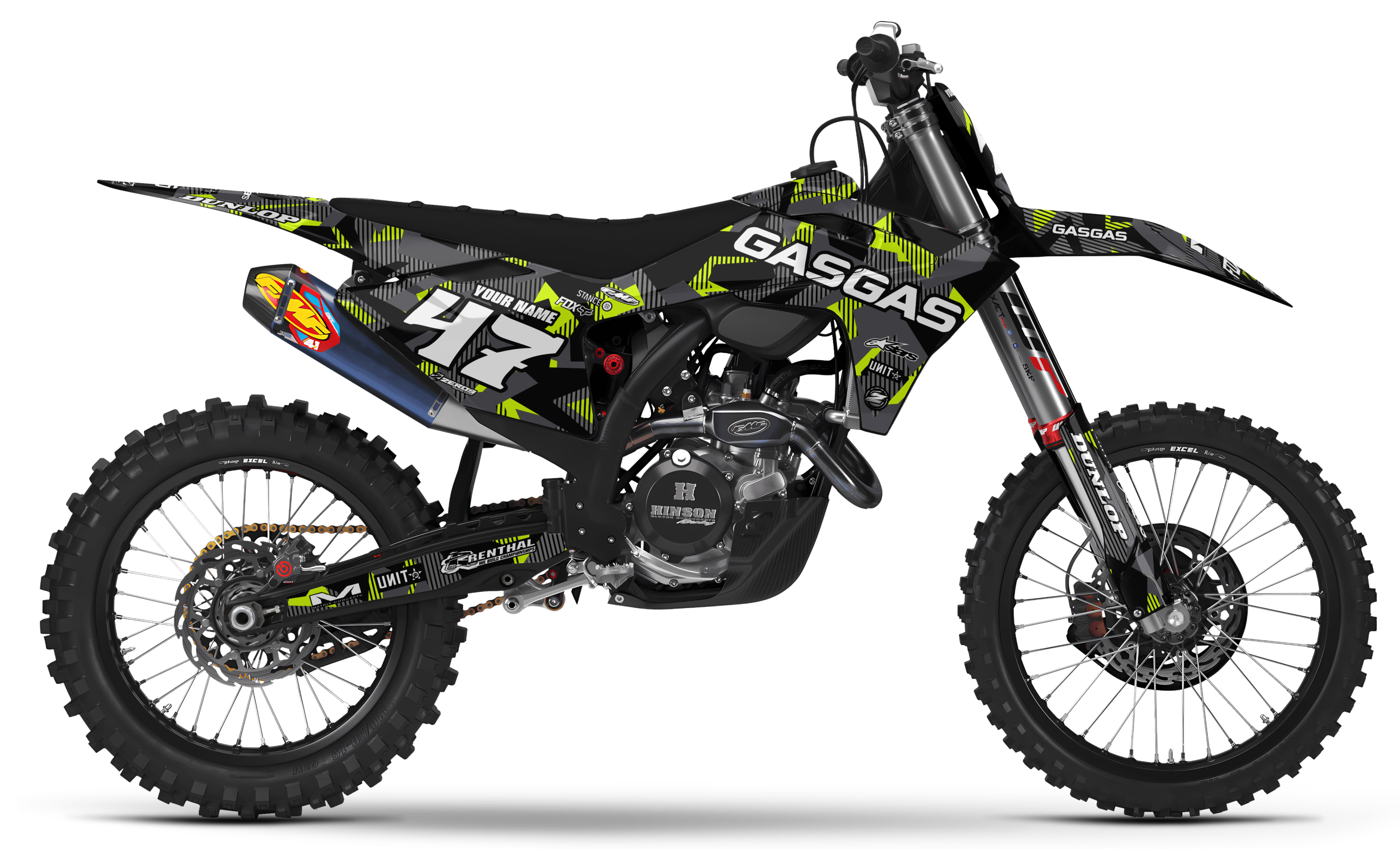 GASGAS Graphics Kit - LAZR | Black
